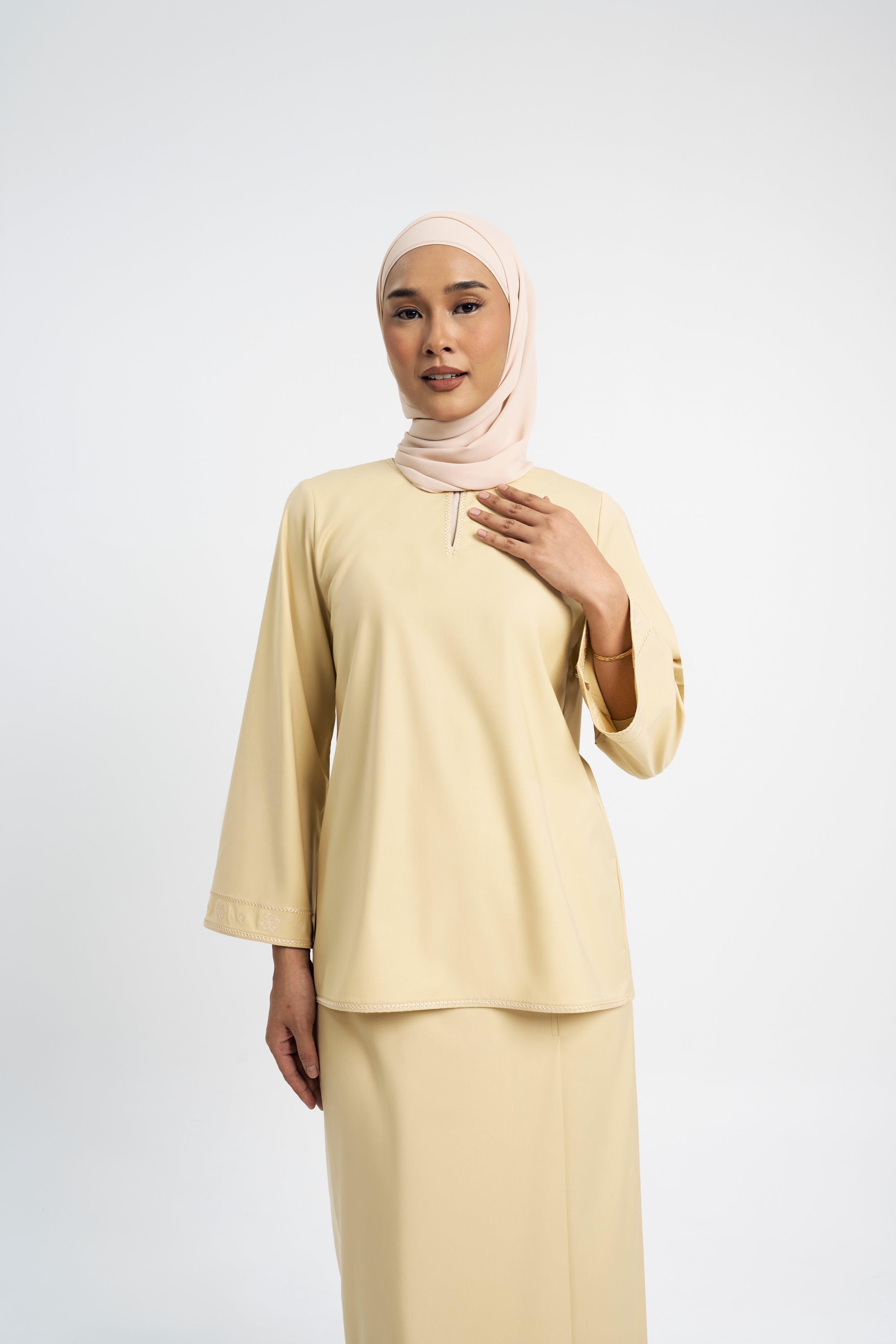 Patawali Baju Kurung - Buttermilk