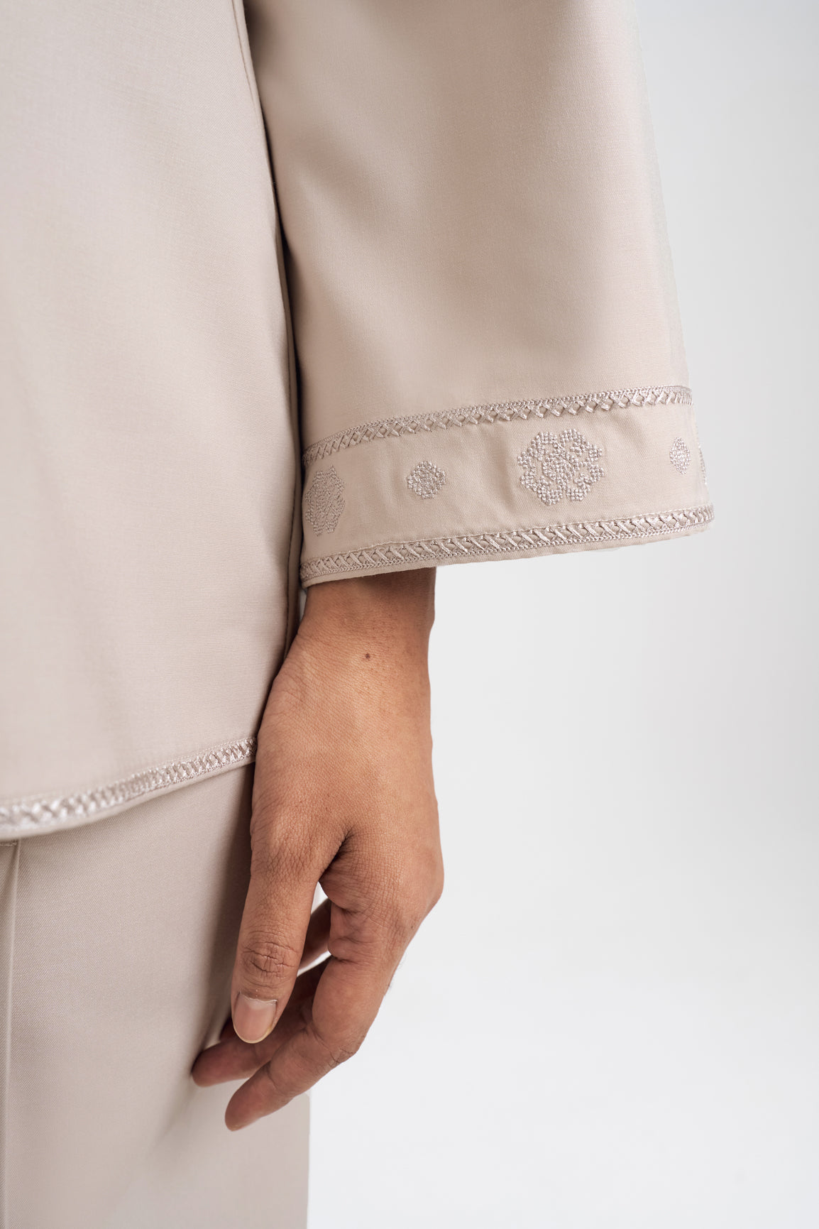 Patawali Baju Kurung - Light Taupe