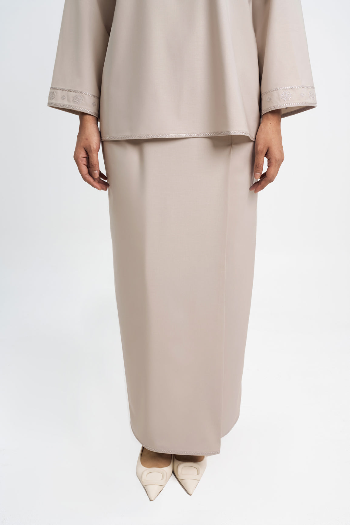 Patawali Baju Kurung - Light Taupe