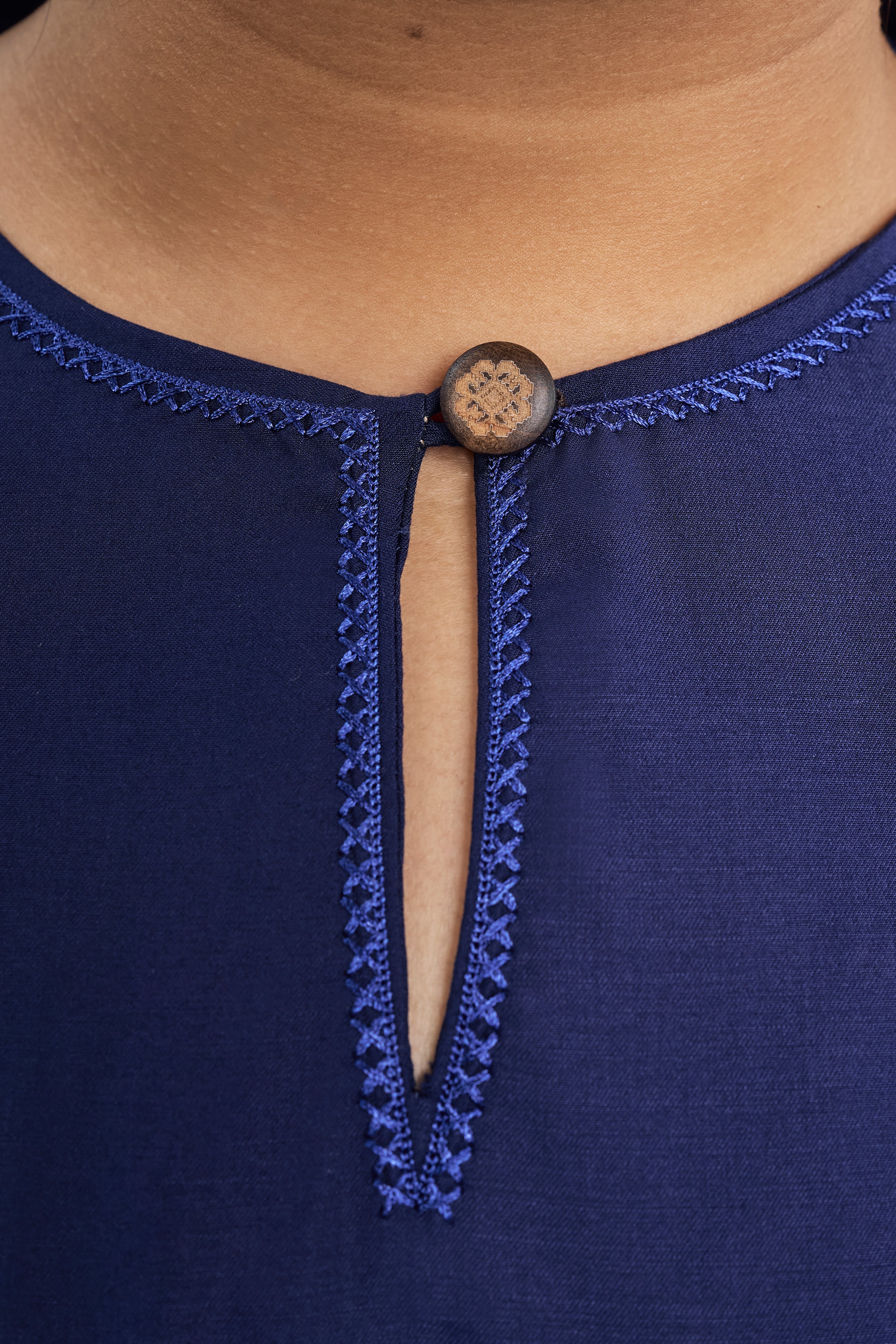 Patawali Baju Kurung - Dark Navy