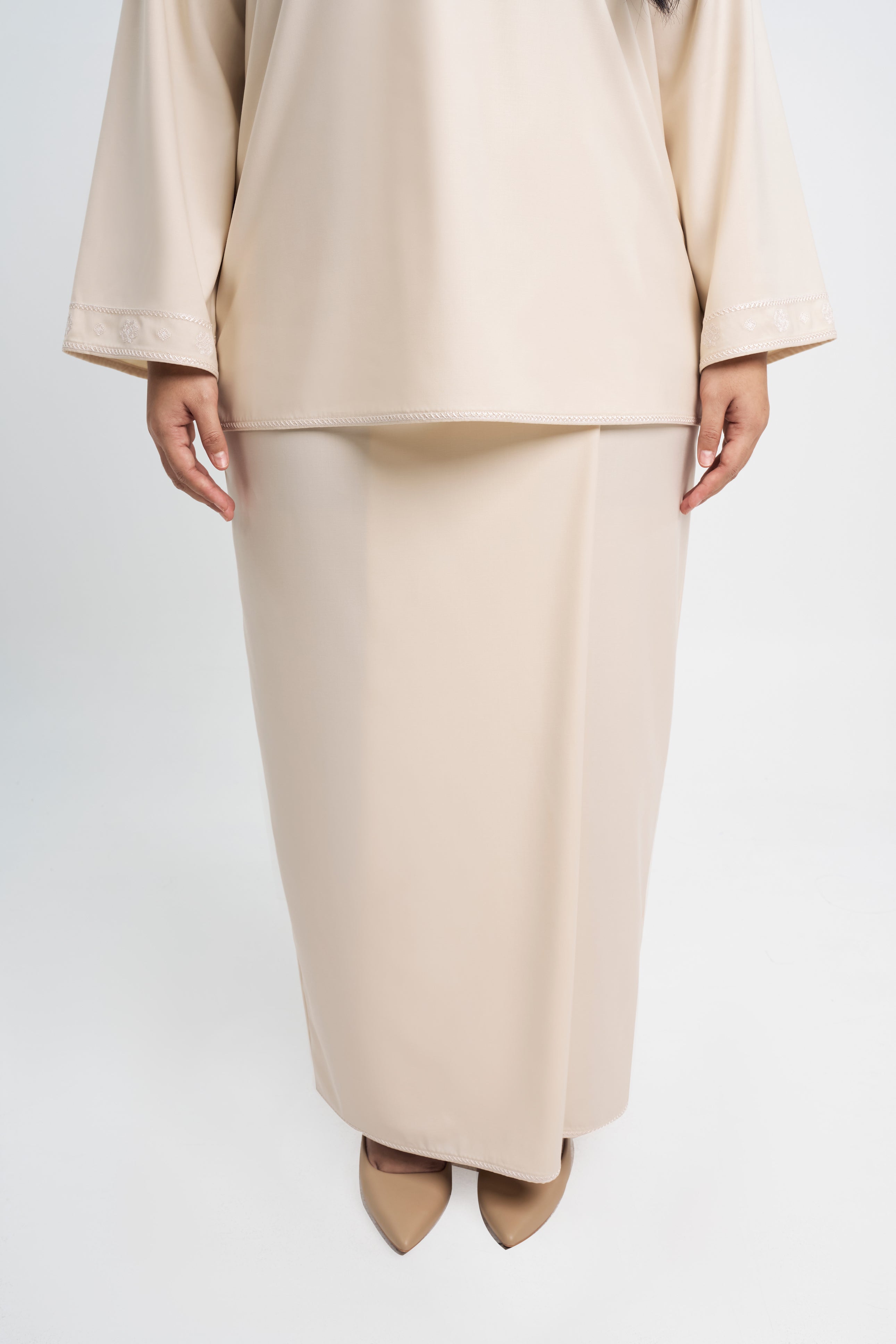 Patawali Baju Kurung - Ecru Beige