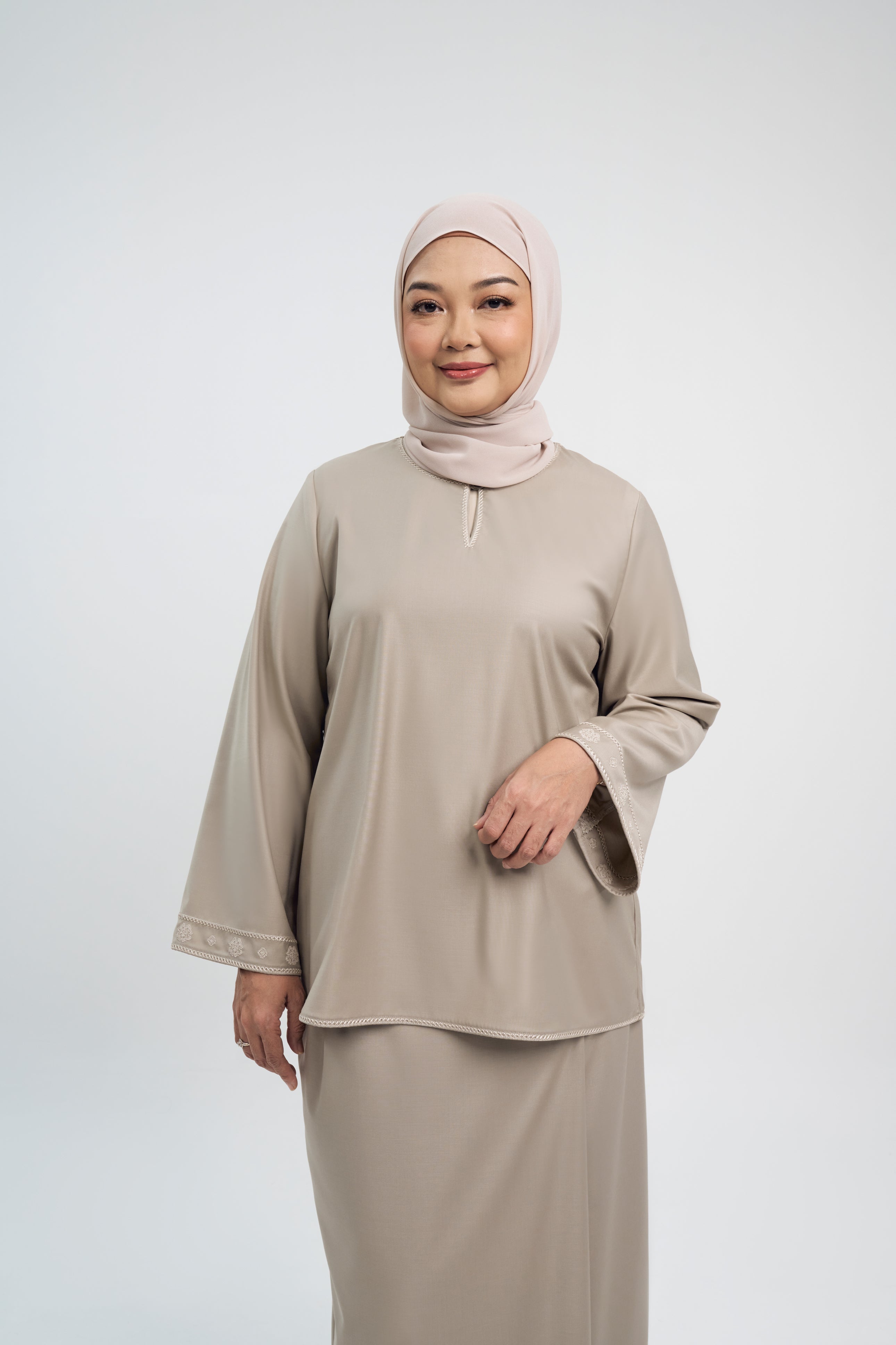 Patawali Baju Kurung - Light Olive