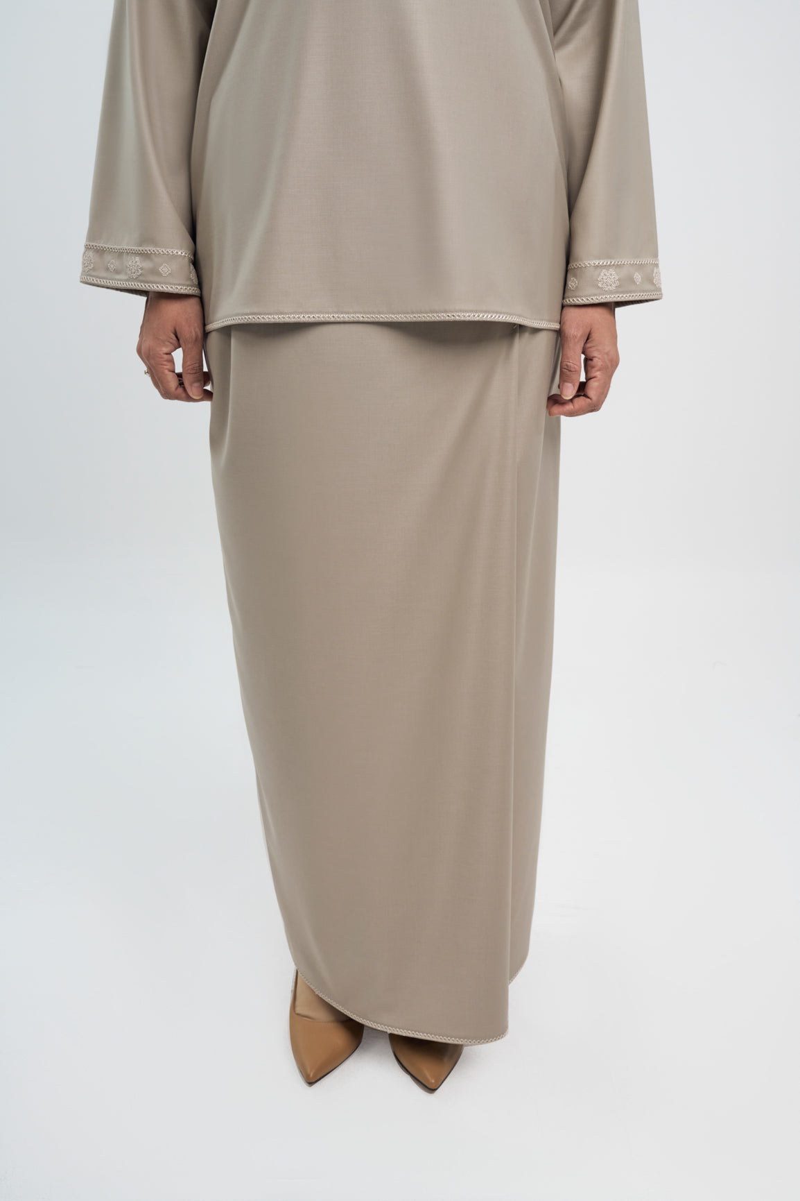 Patawali Baju Kurung - Light Olive