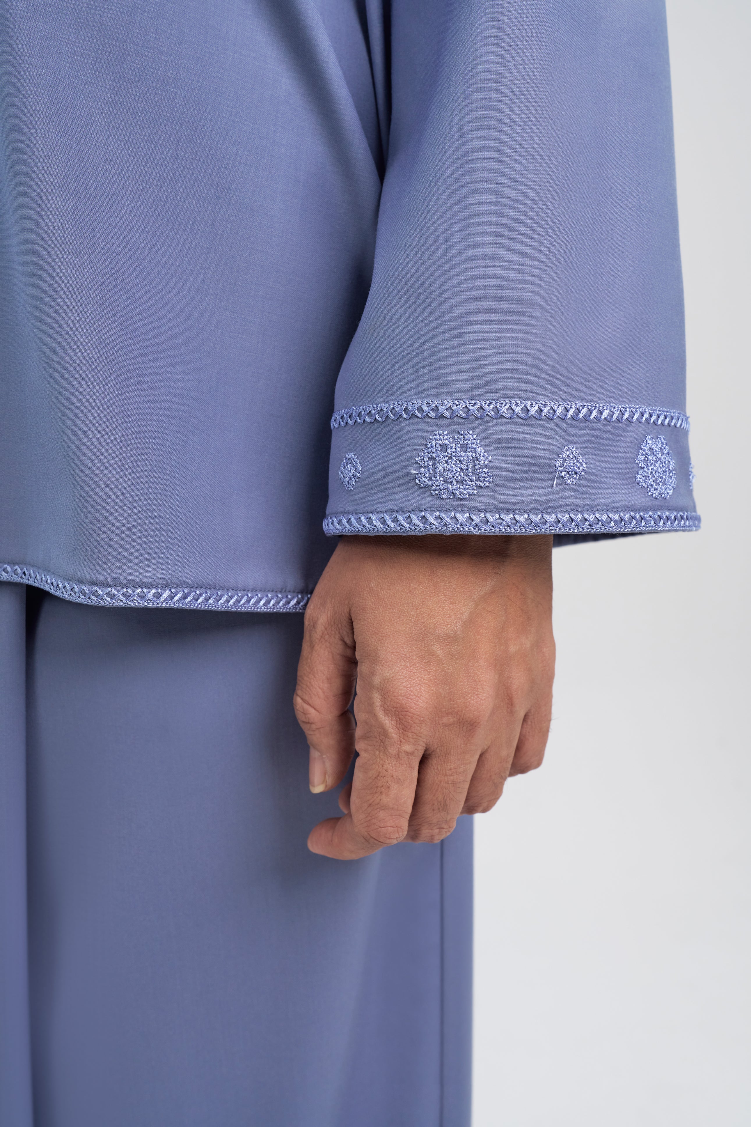 Patawali Baju Kurung - Stone Blue