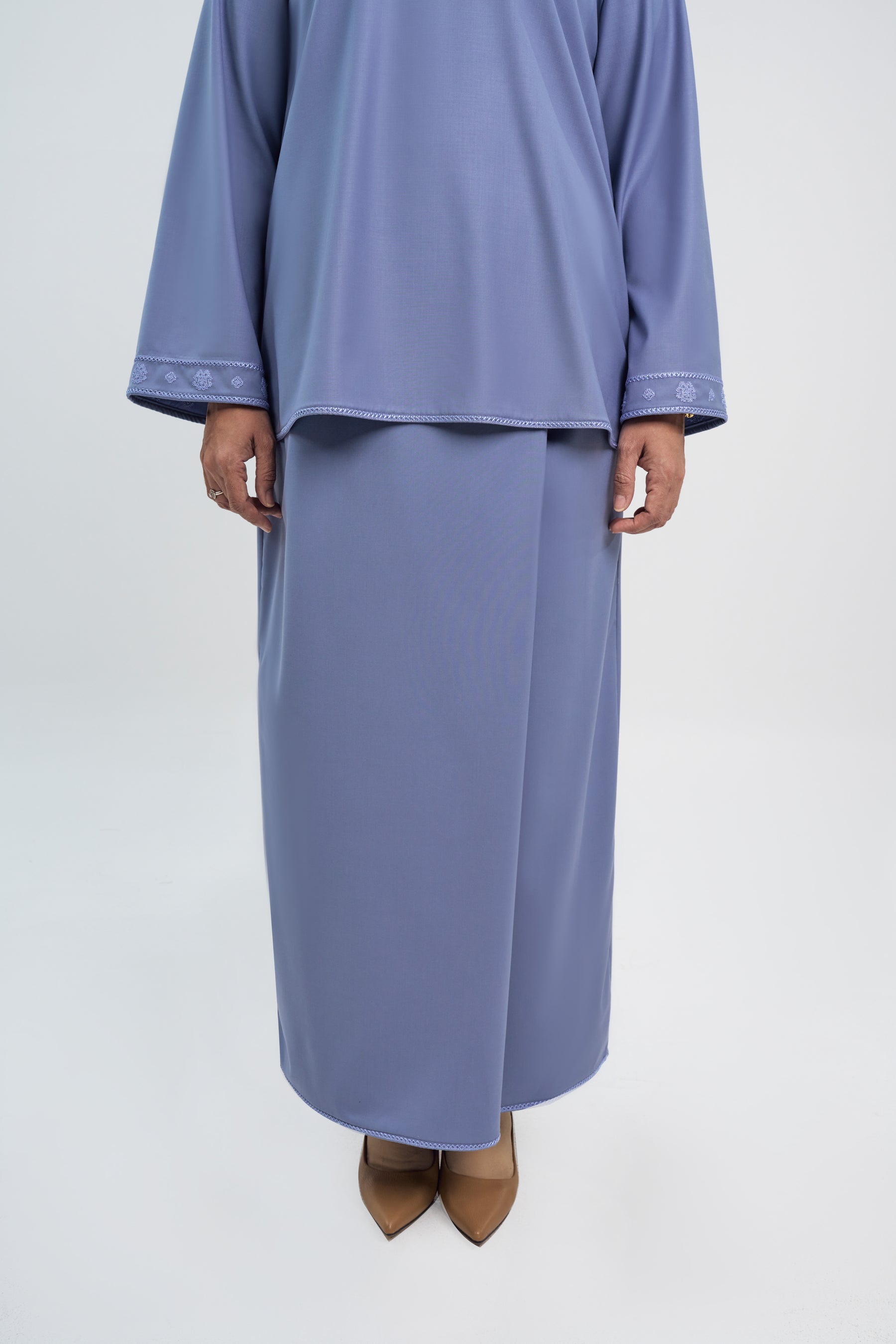 Patawali Baju Kurung - Stone Blue