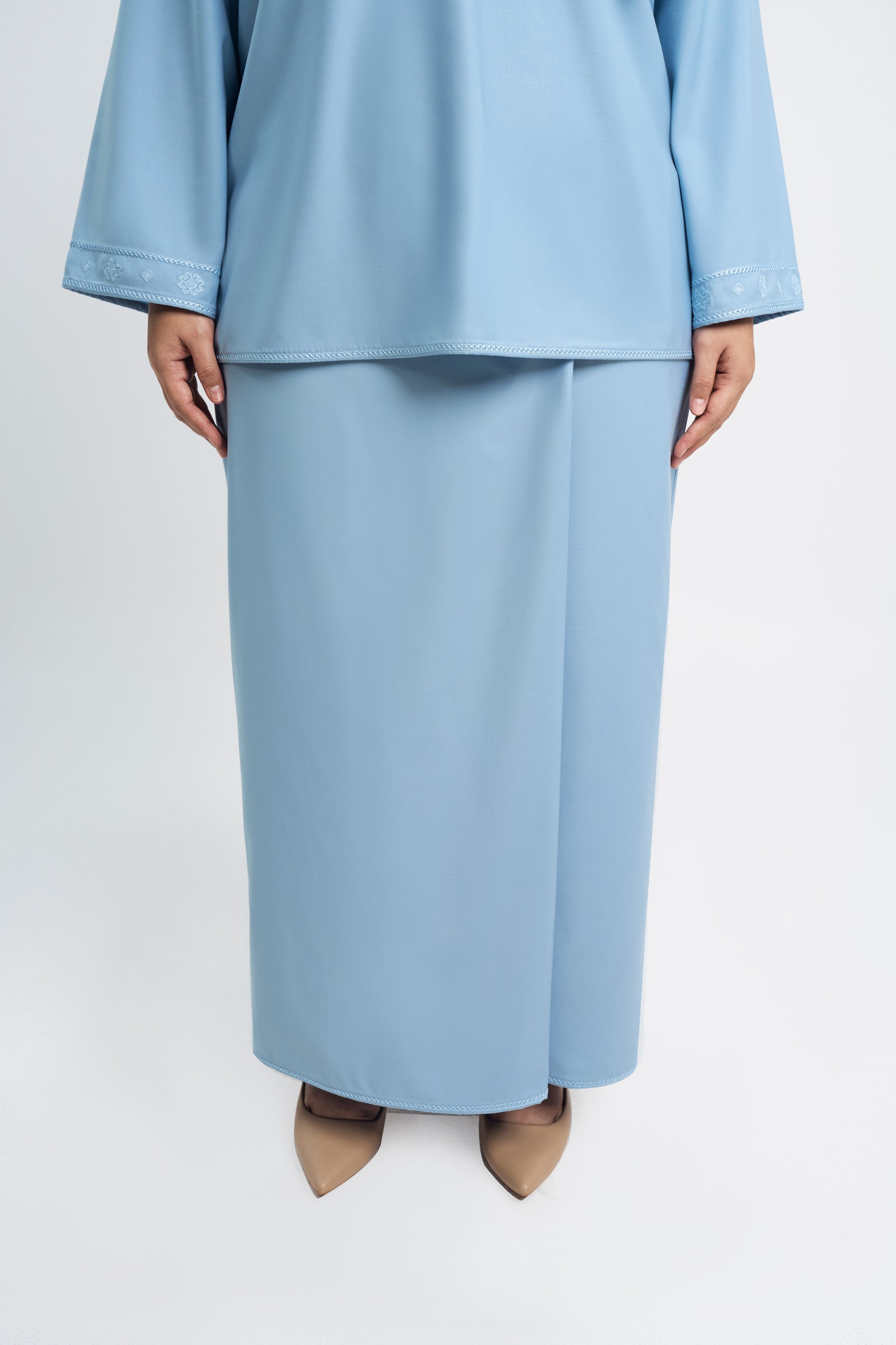 Patawali Baju Kurung - Light Blue