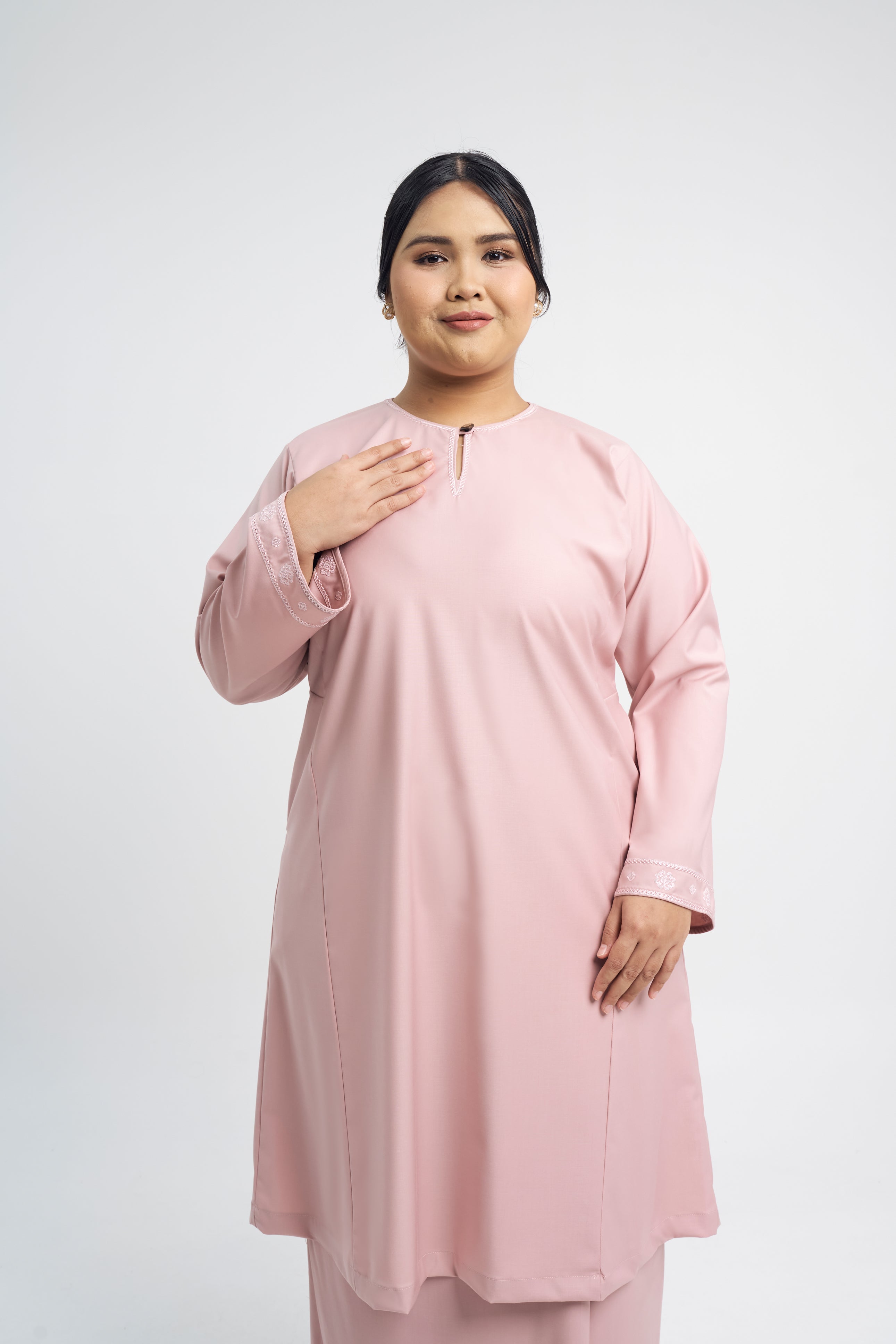 Patawali Baju Kurung Riau - Soft Pink