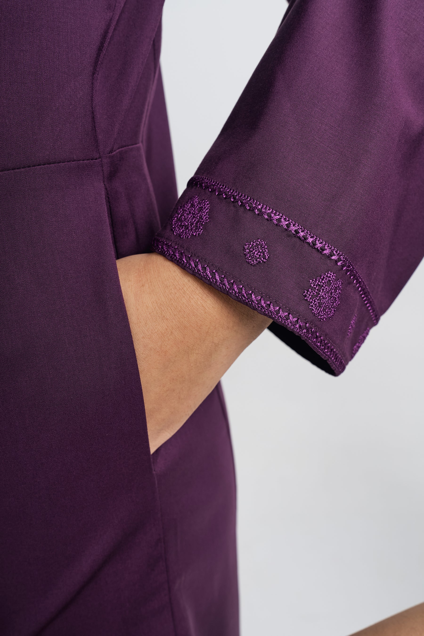 Patawali Baju Kurung Riau - Dark Purple