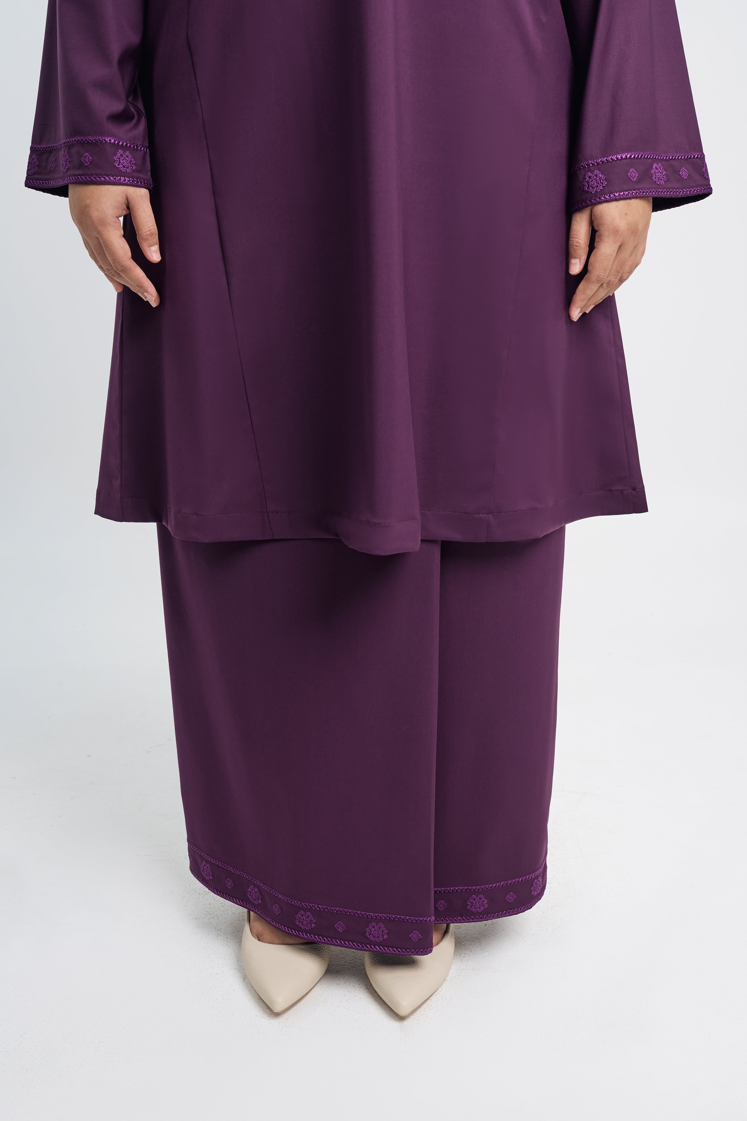 Patawali Baju Kurung Riau - Dark Purple