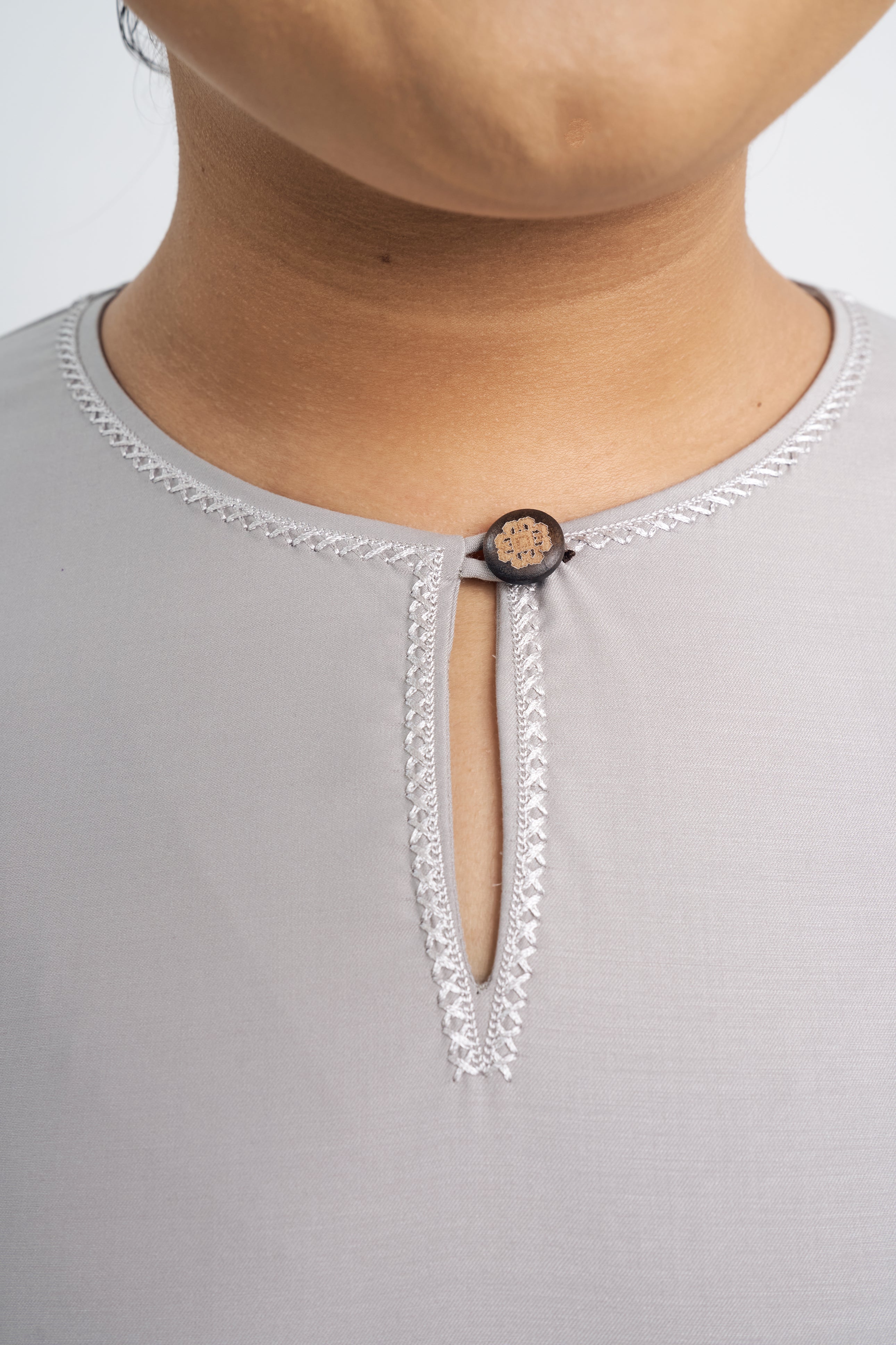 Patawali Baju Kurung Riau - Ash Grey