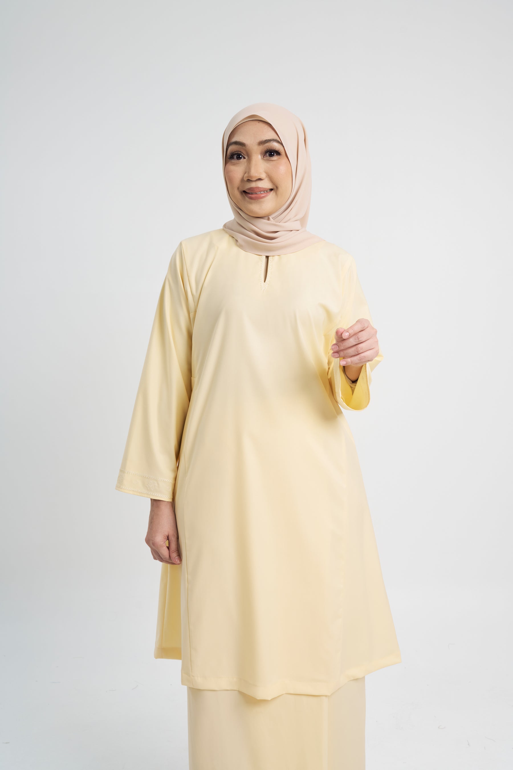 Patawali Baju Kurung Riau - Kuning Langsat