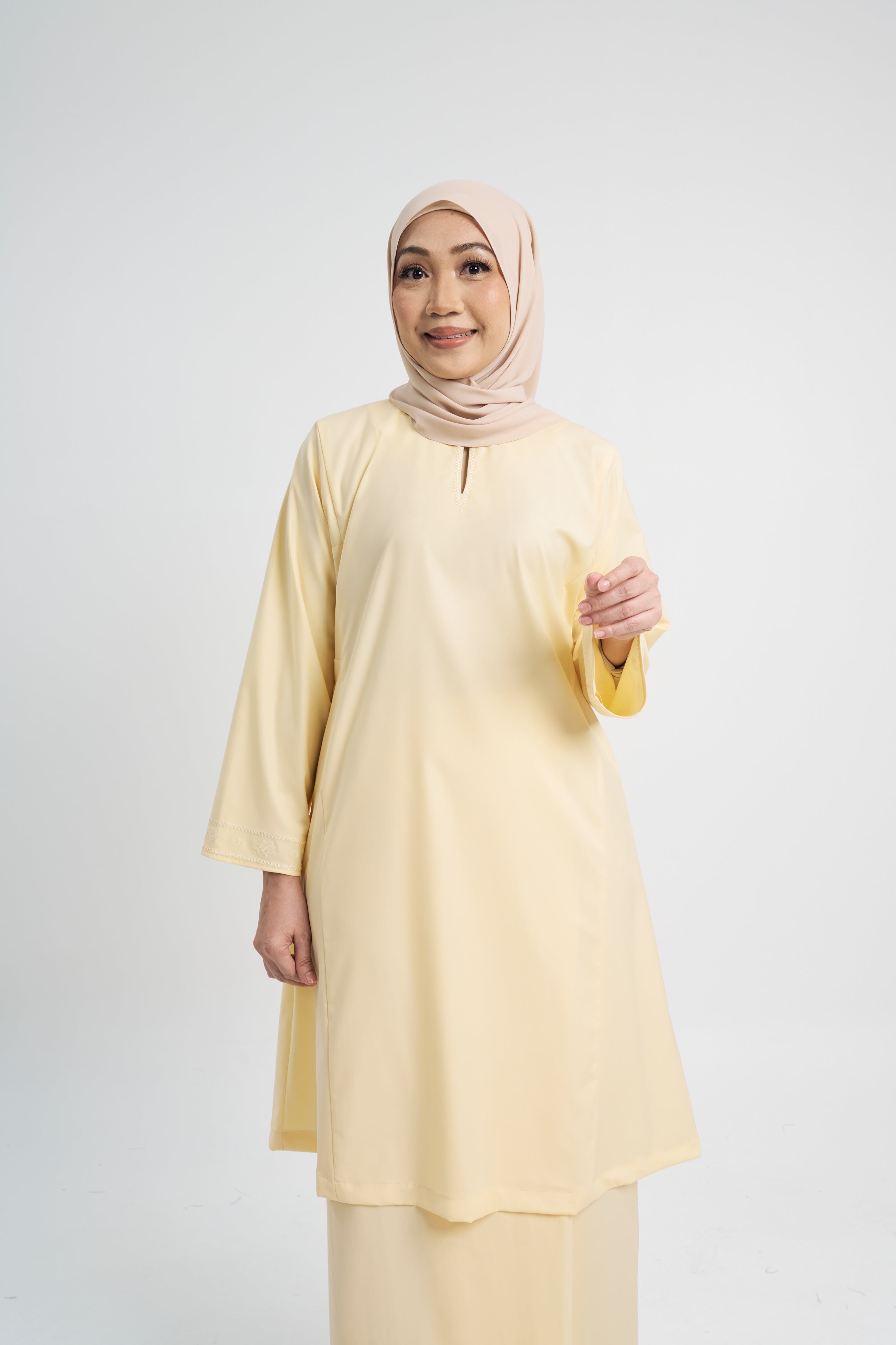 Patawali Baju Kurung Riau - Kuning Langsat