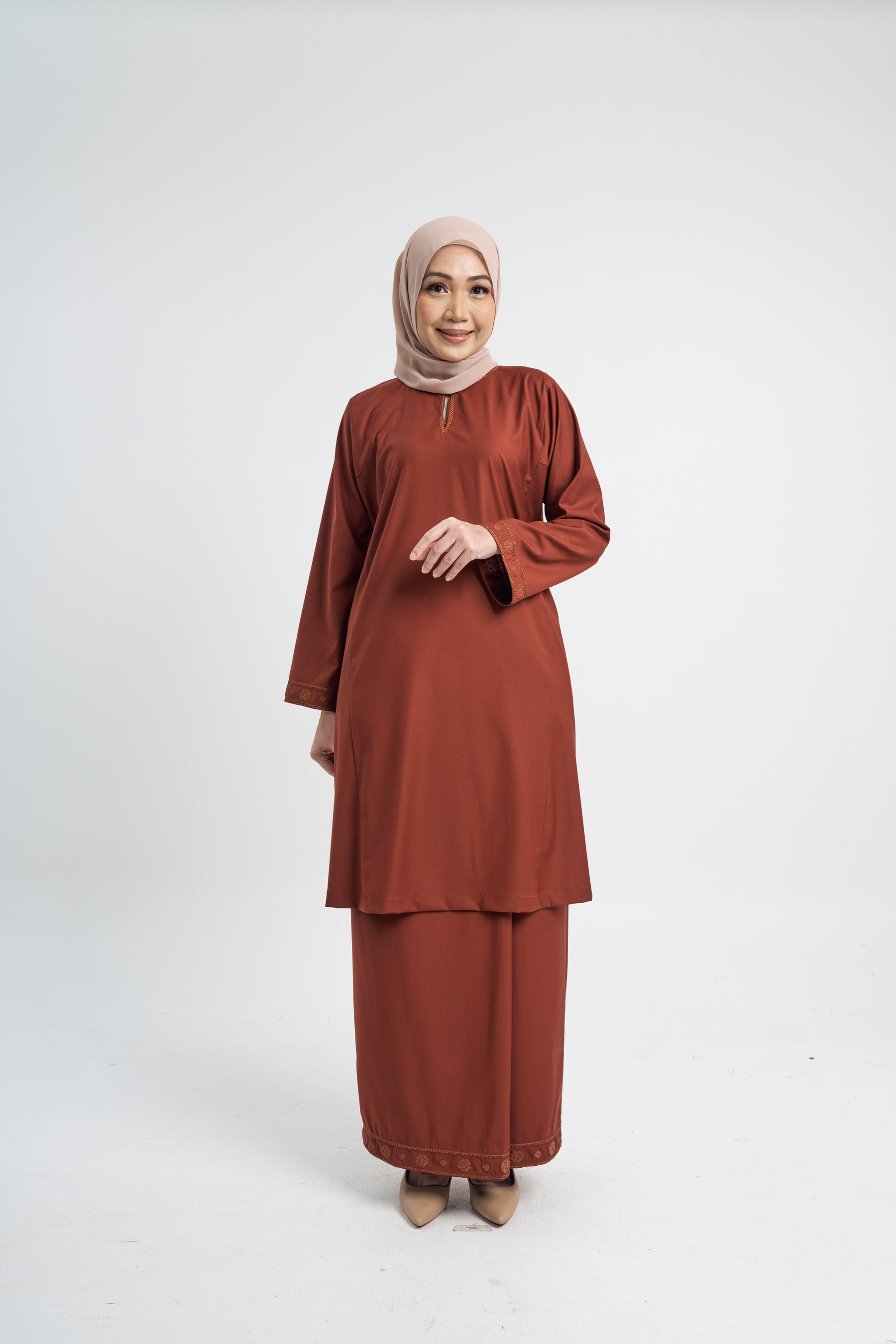 Patawali Baju Kurung Riau - Bean Brown