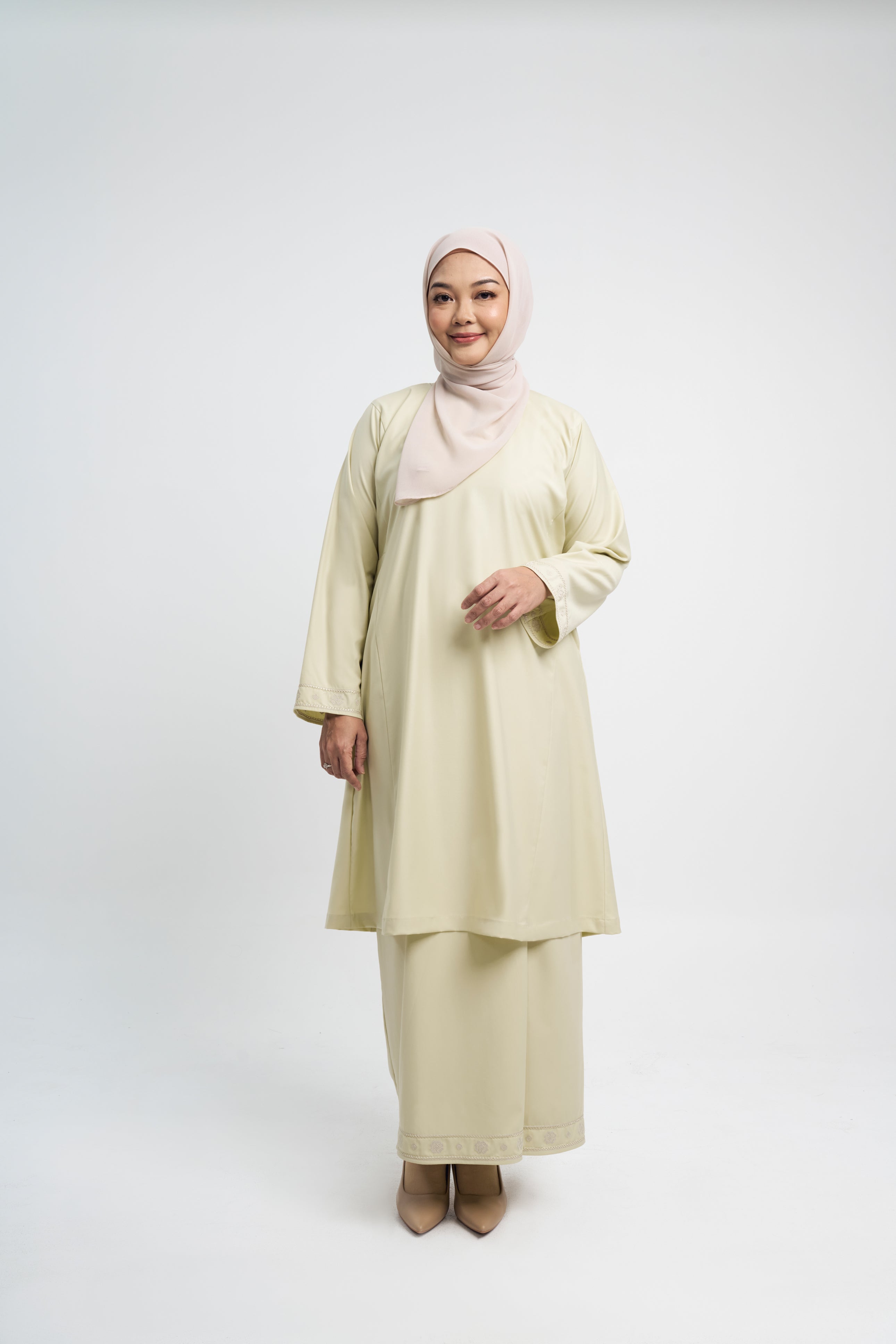 Patawali Baju Kurung Riau - Honeydew