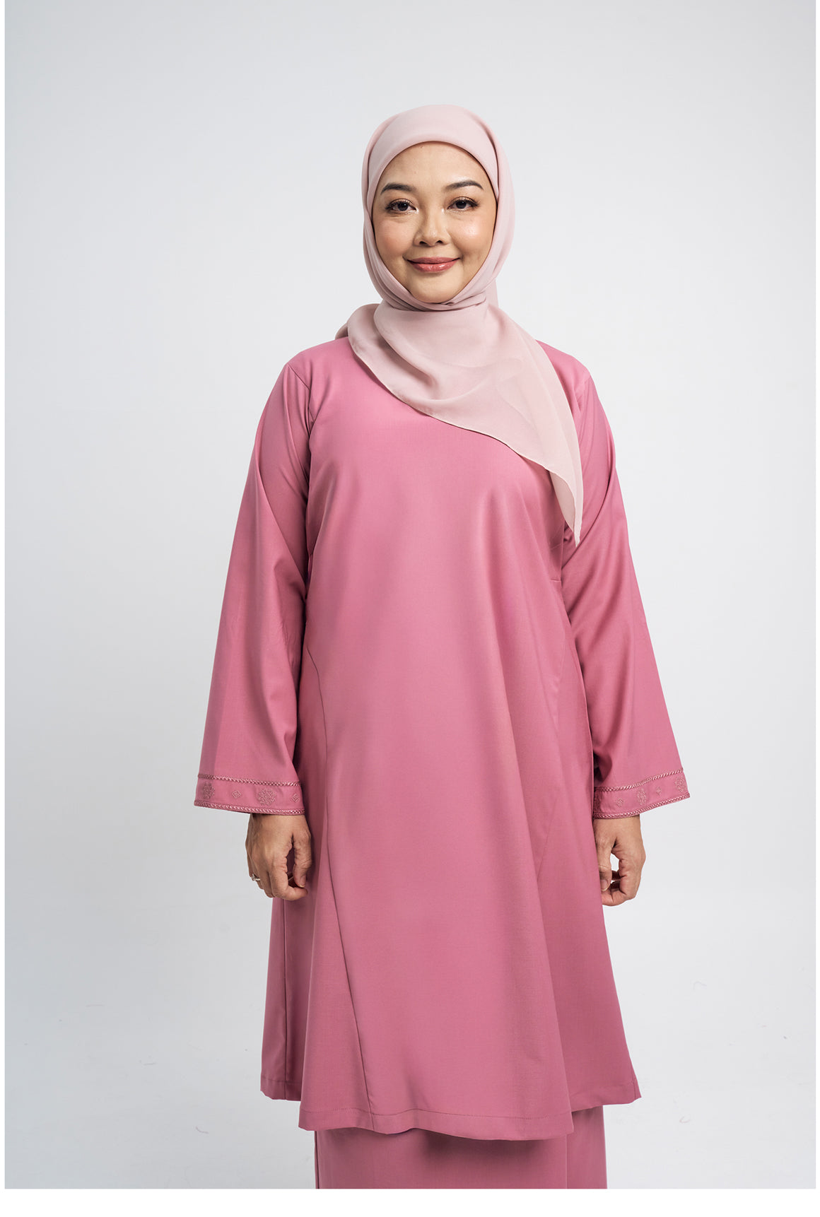 Patawali Baju Kurung Riau - Pink Belacan