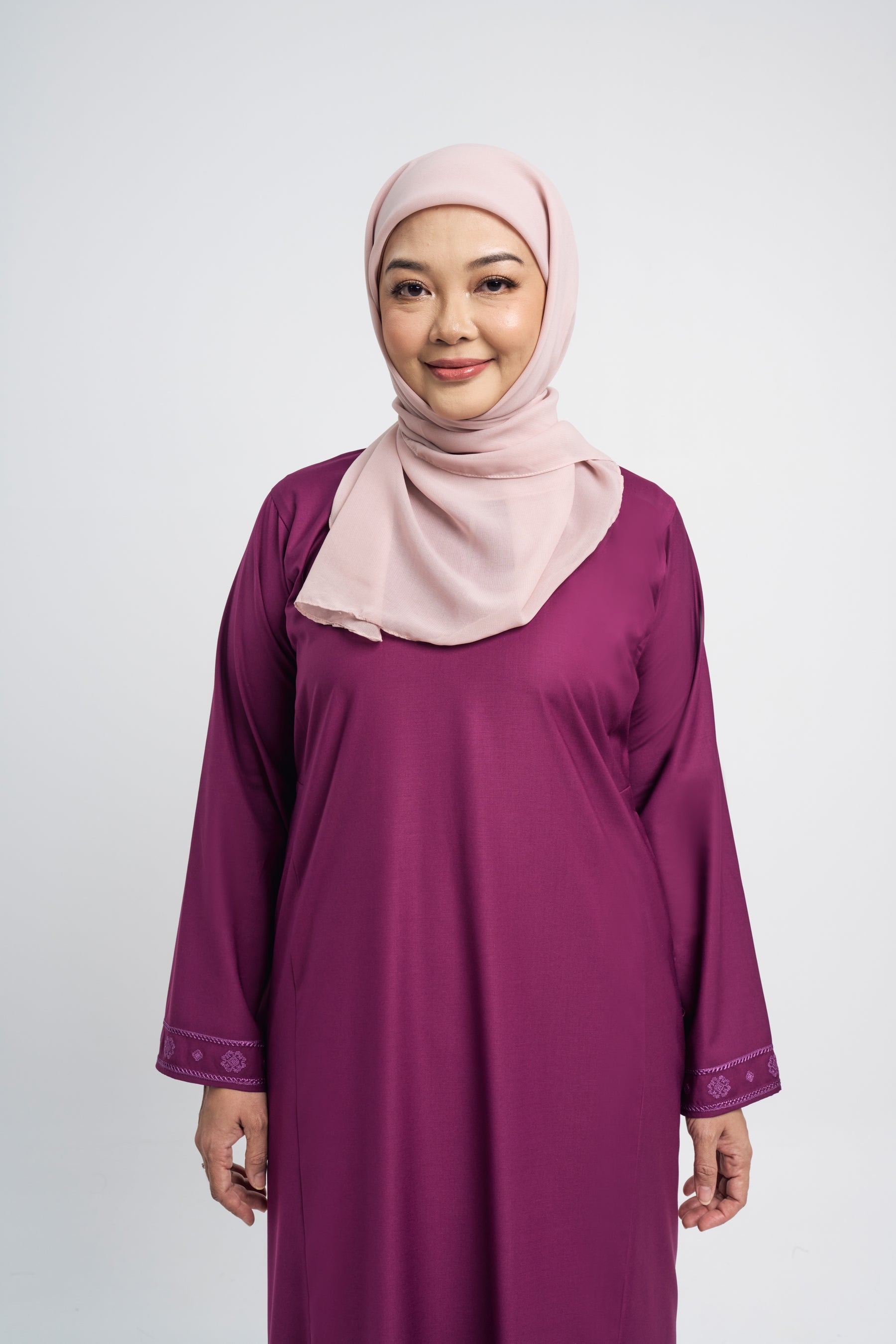 Patawali Baju Kurung Riau - Purple Manggis