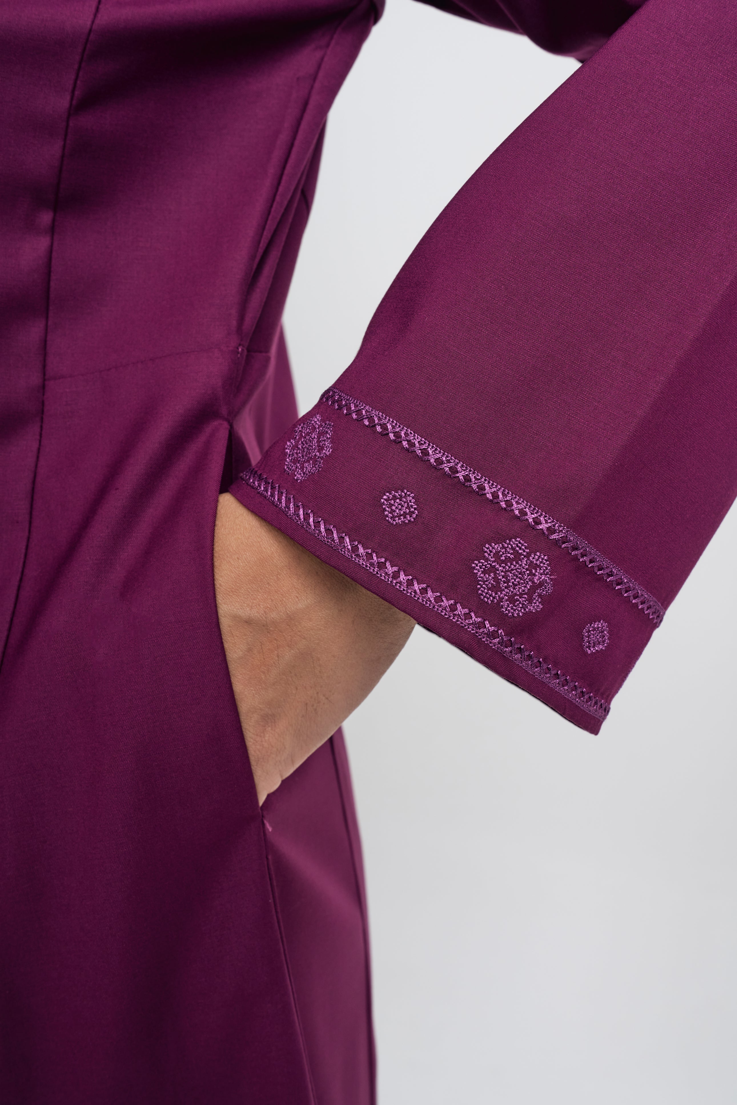 Patawali Baju Kurung Riau - Purple Manggis