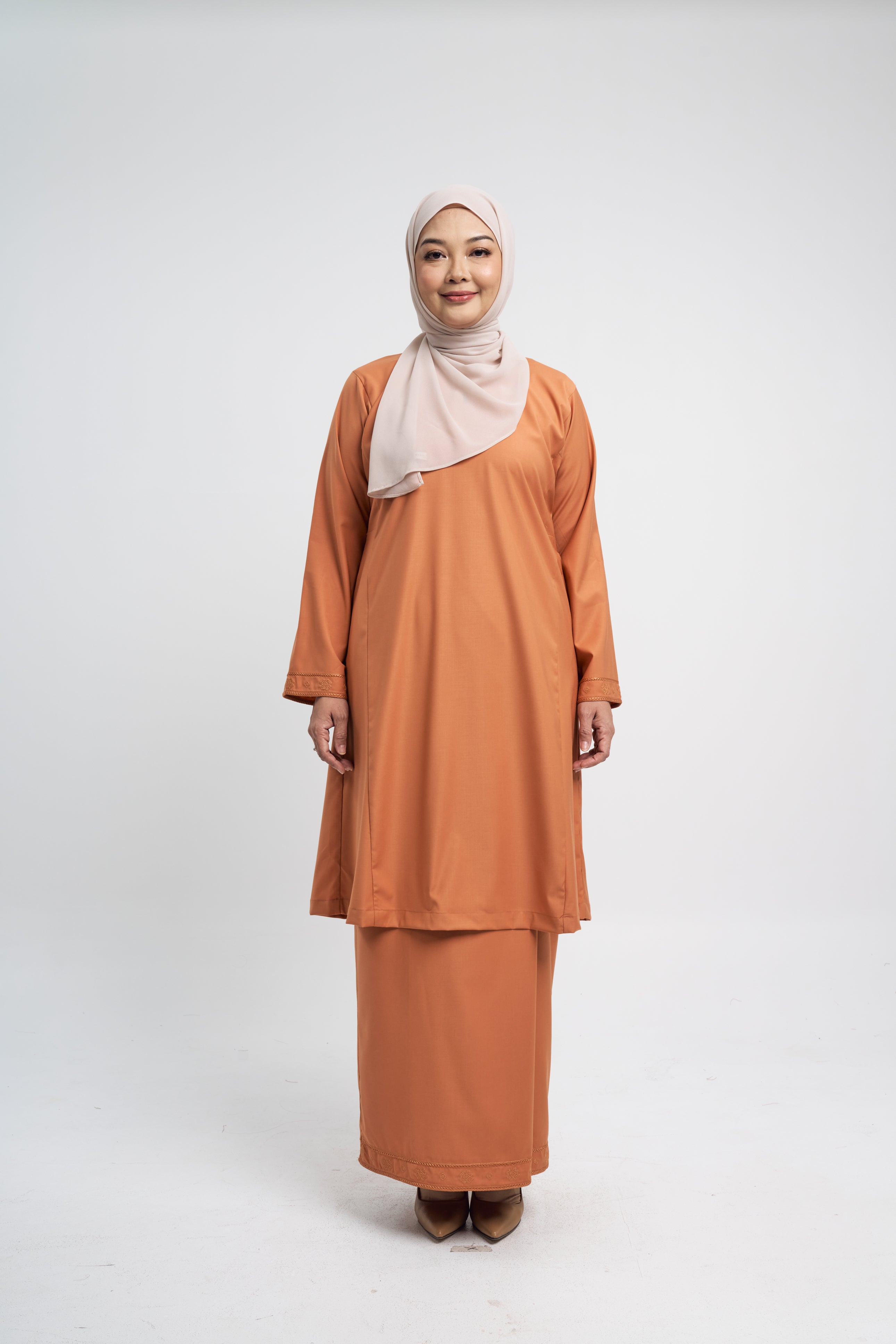 Patawali Baju Kurung Riau - Apricot