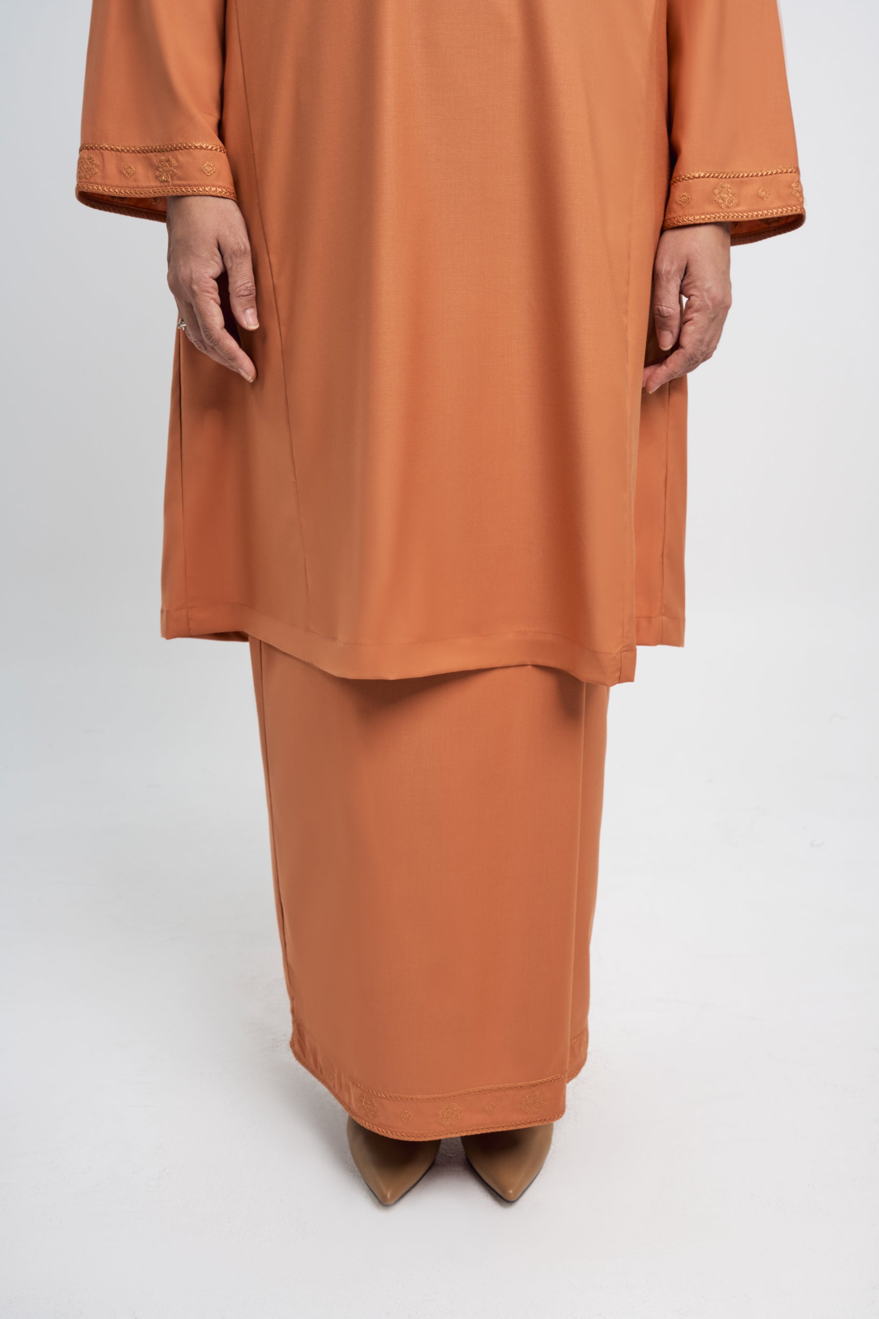 Patawali Baju Kurung Riau - Apricot