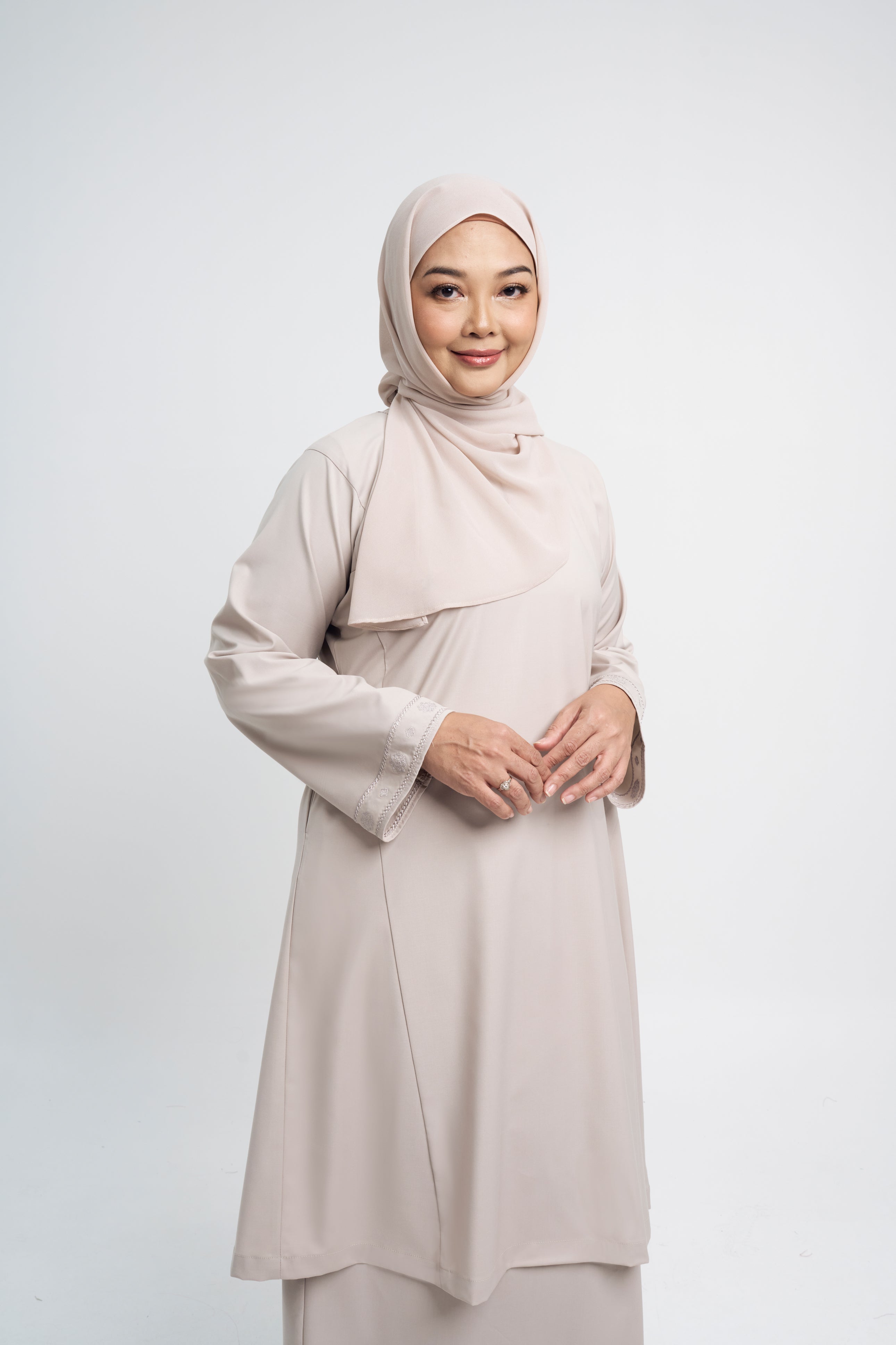 Patawali Baju Kurung Riau - Light Taupe