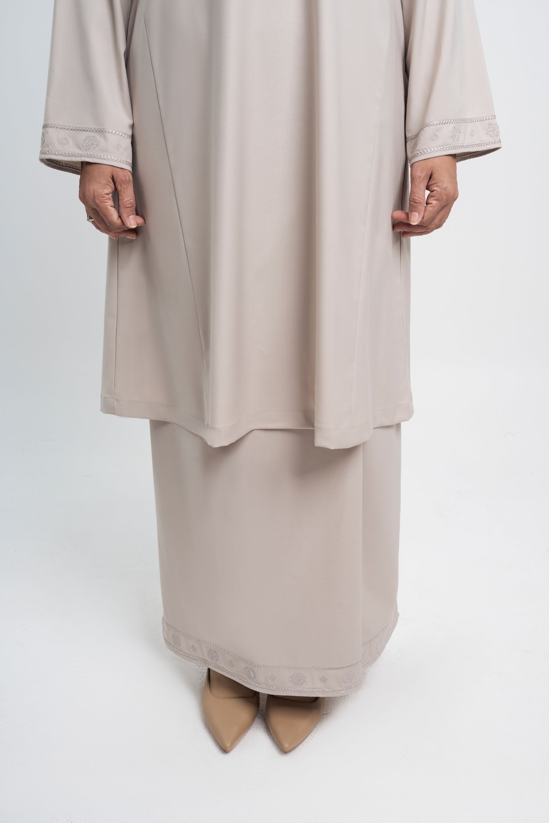 Patawali Baju Kurung Riau - Light Taupe