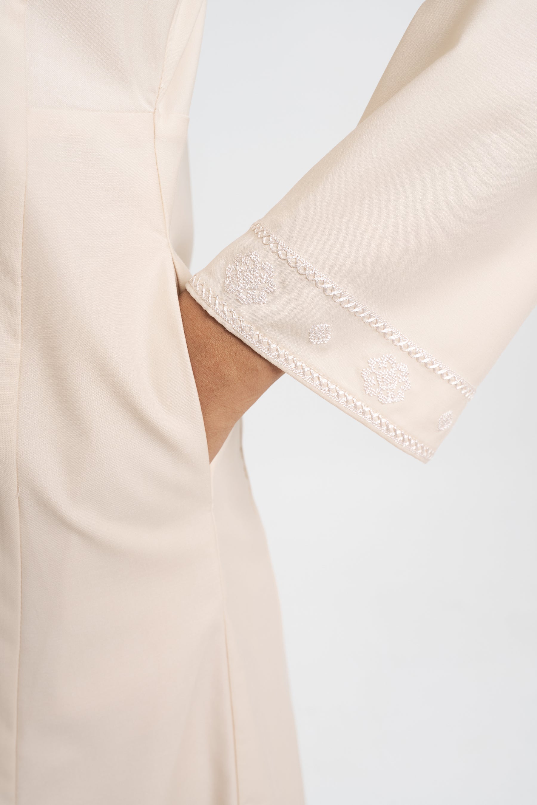 Patawali Baju Kurung Riau - Ecru Beige