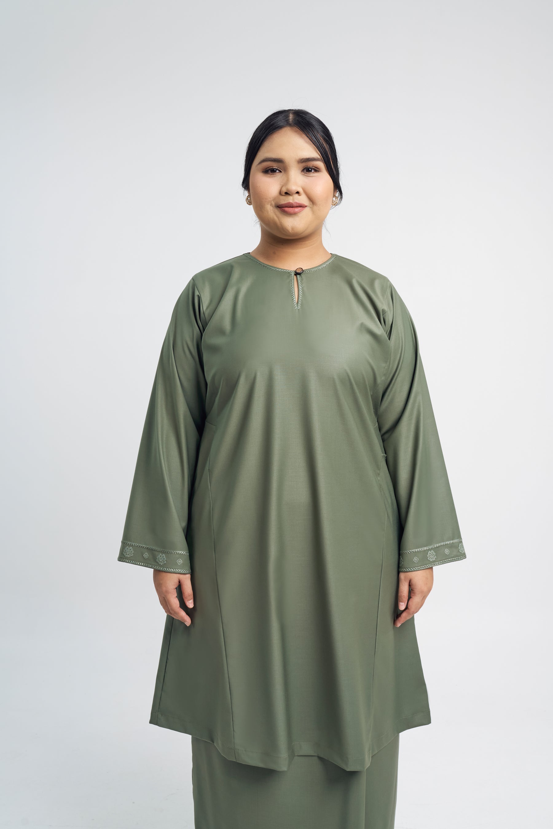 Patawali Baju Kurung Riau - Pickle Green