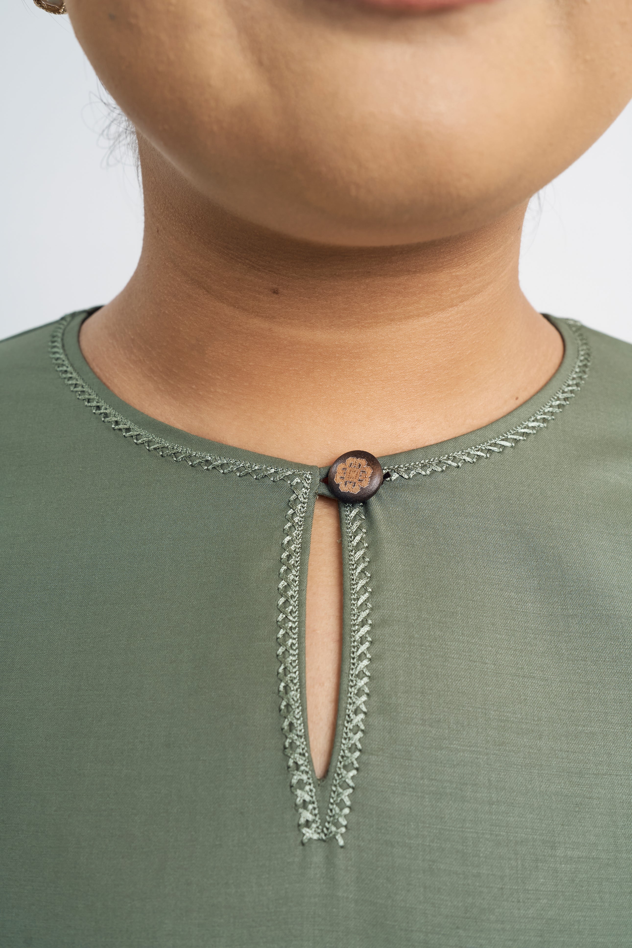 Patawali Baju Kurung Riau - Pickle Green