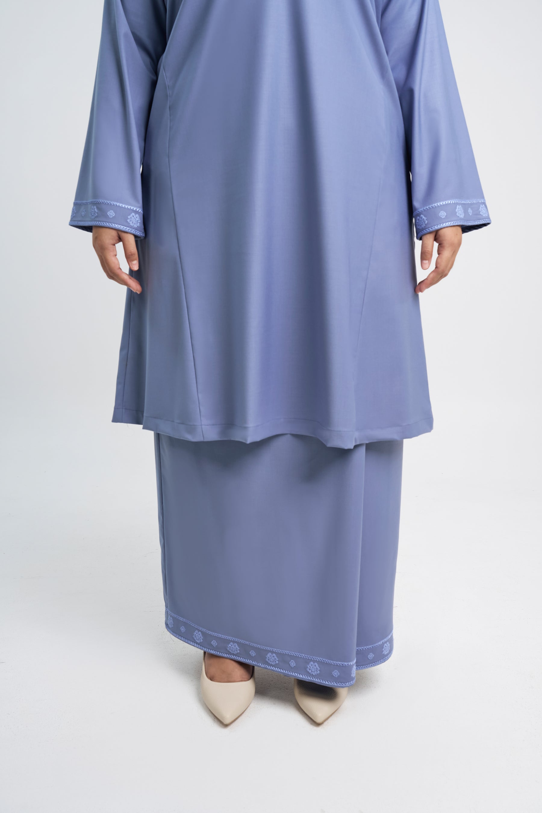 Patawali Baju Kurung Riau - Stone Blue