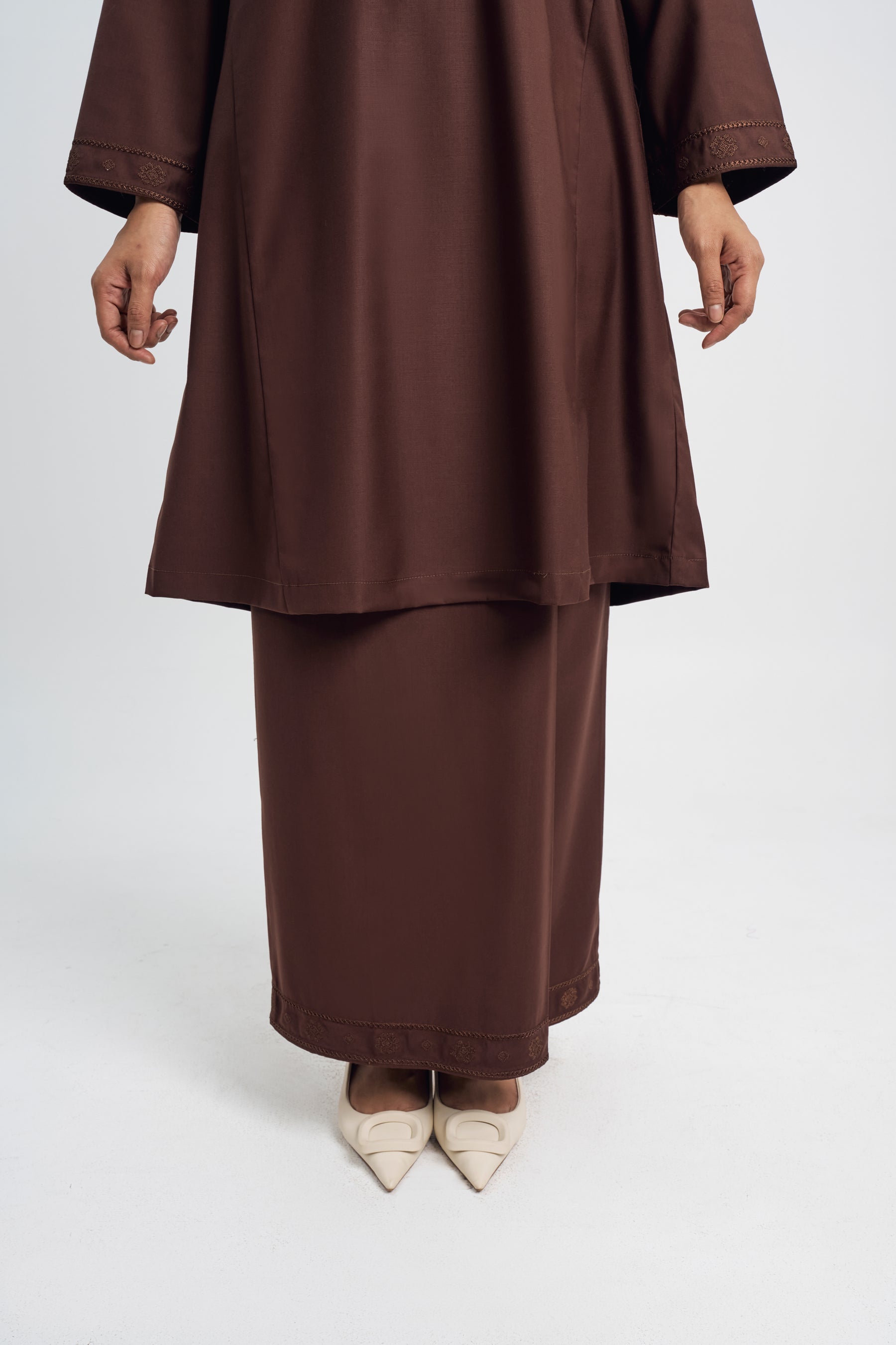 Patawali Baju Kurung Riau - Dark Brown