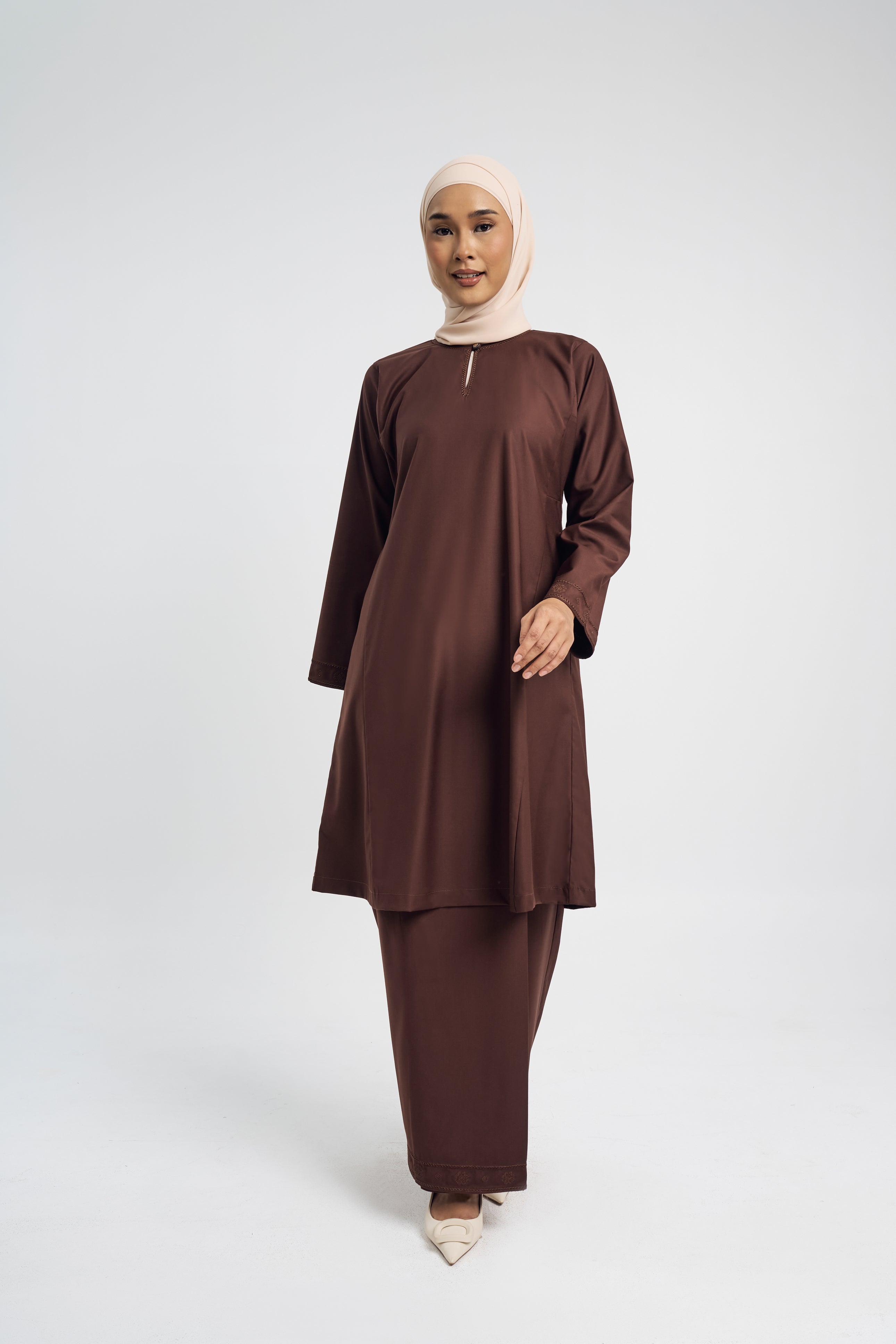 Patawali Baju Kurung Riau - Dark Brown