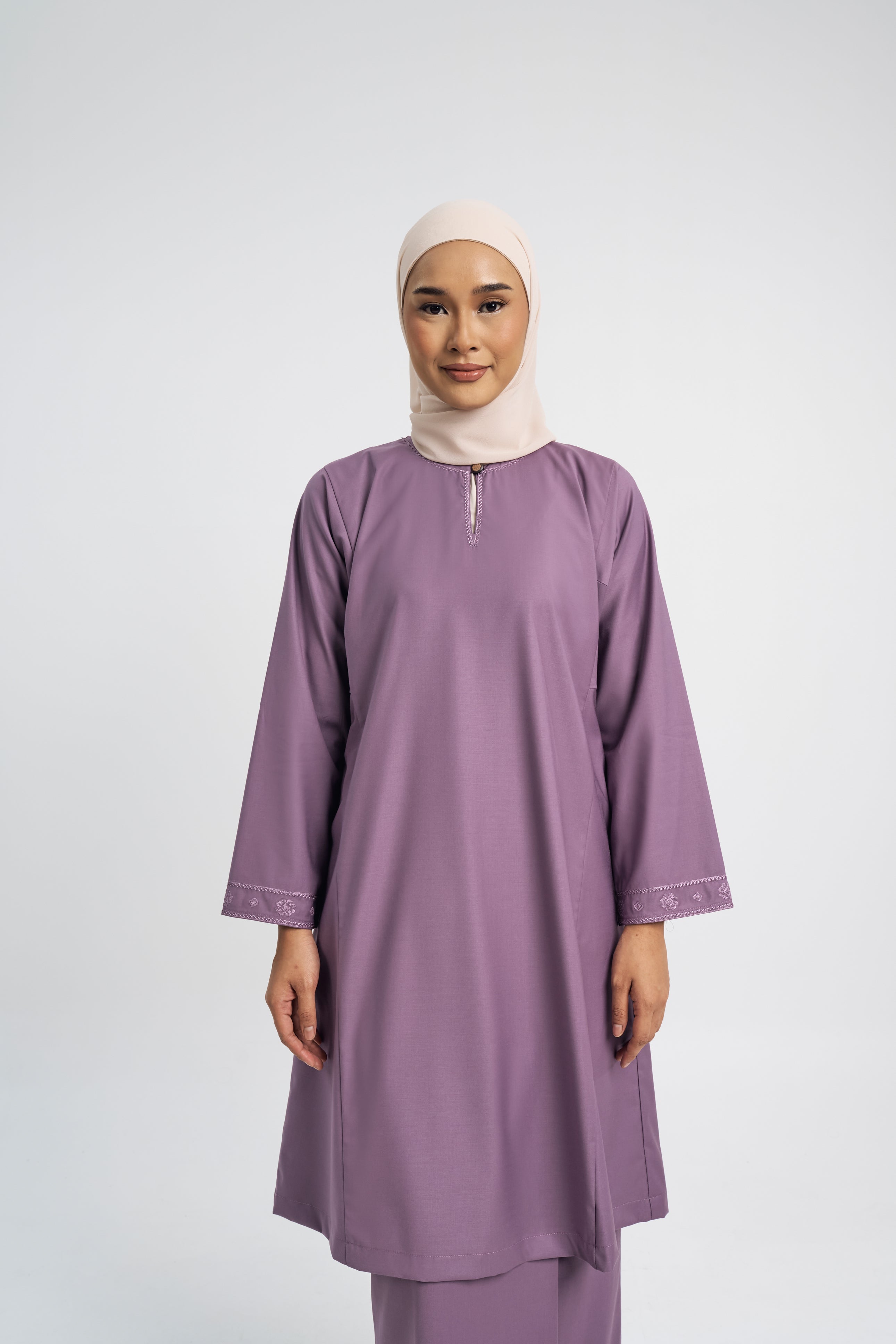 Patawali Baju Kurung Riau - Dusty Lilac
