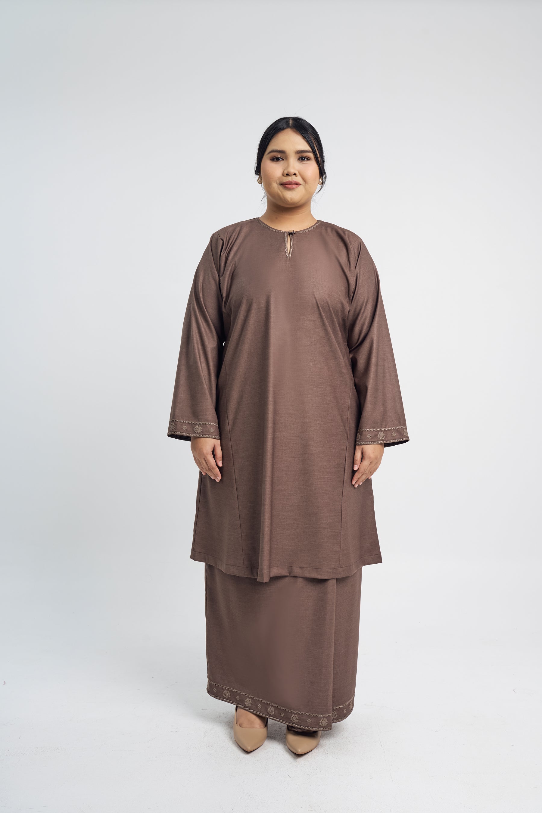 Patawali Baju Kurung Riau - Espresso