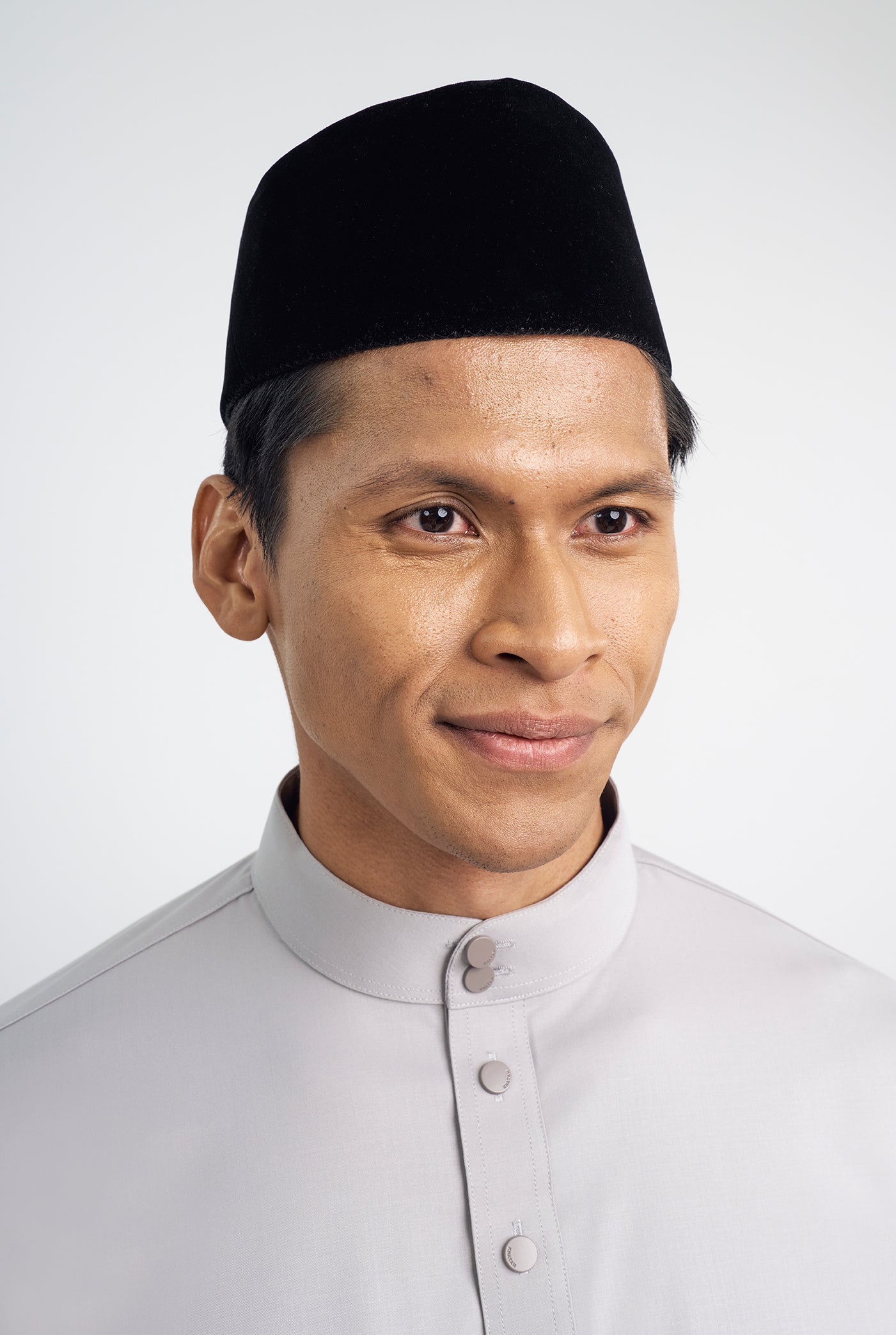 Patawali Classic Fit Baju Melayu Cekak Musang - Ash Grey