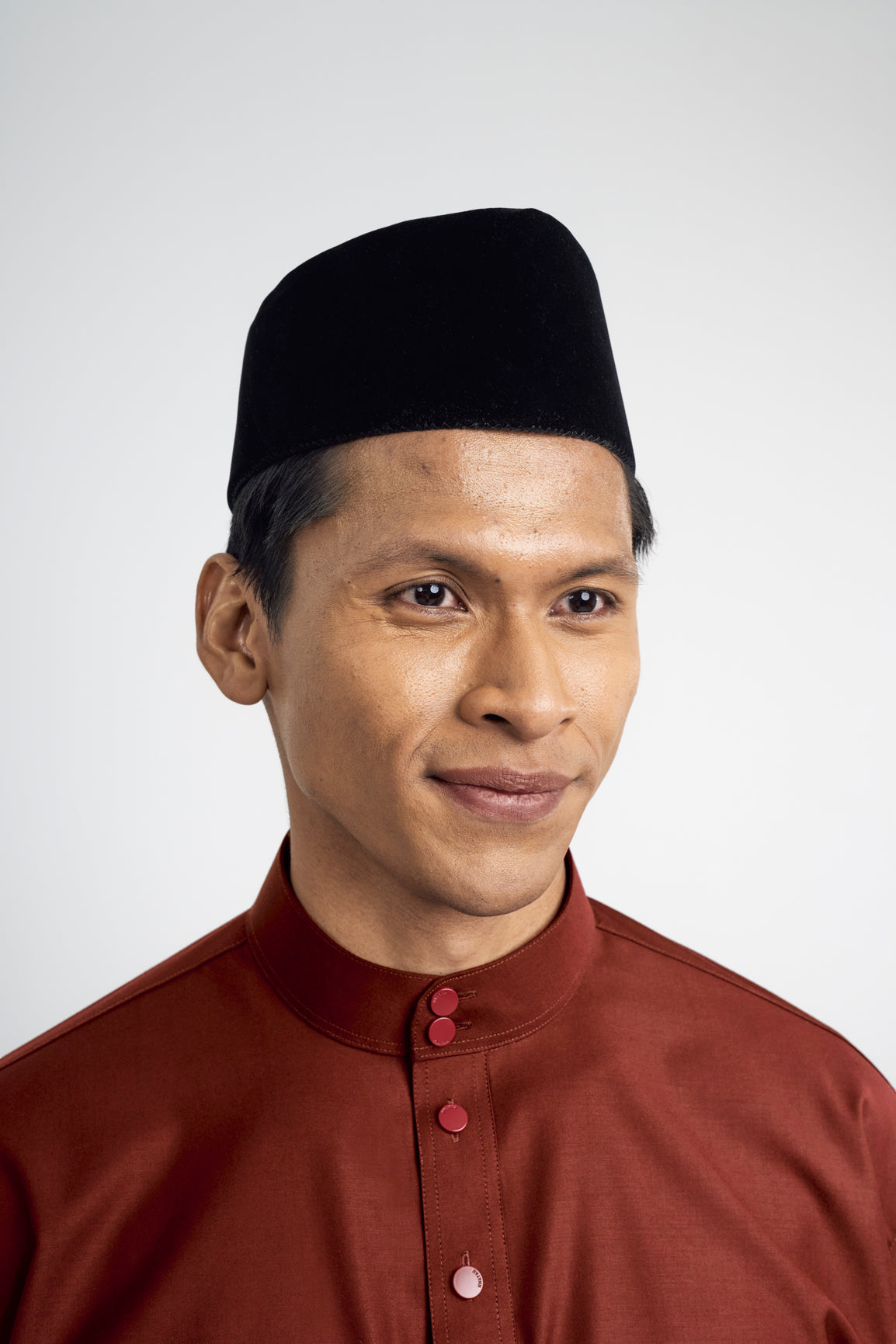 Patawali Classic Fit Baju Melayu Cekak Musang - Bean Brown