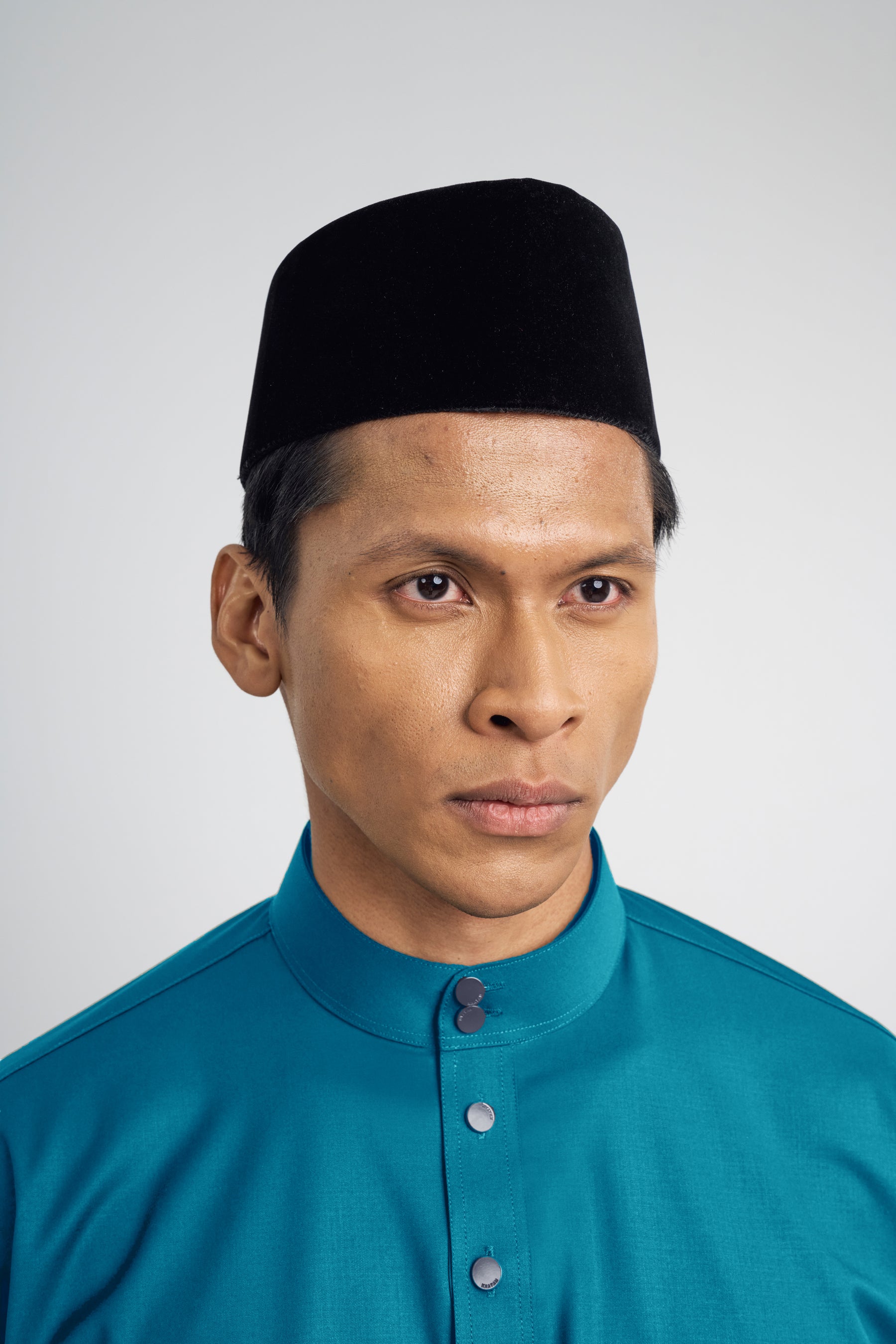 Patawali Classic Fit Baju Melayu Cekak Musang - Turquoise