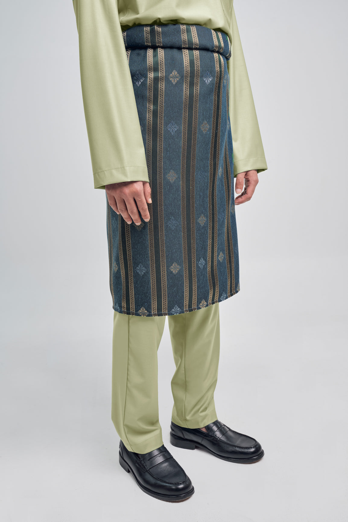 Patawali Classic Fit Baju Melayu Cekak Musang - Honeydew