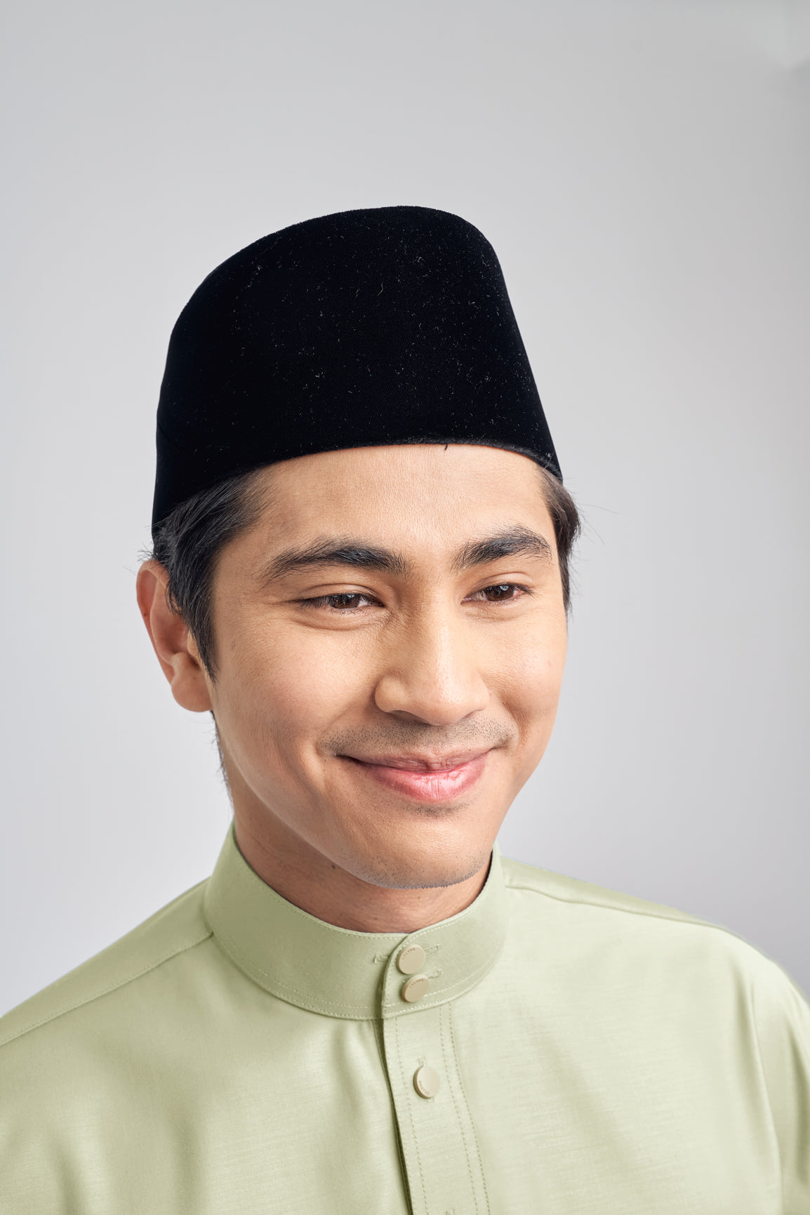 Patawali Classic Fit Baju Melayu Cekak Musang - Honeydew