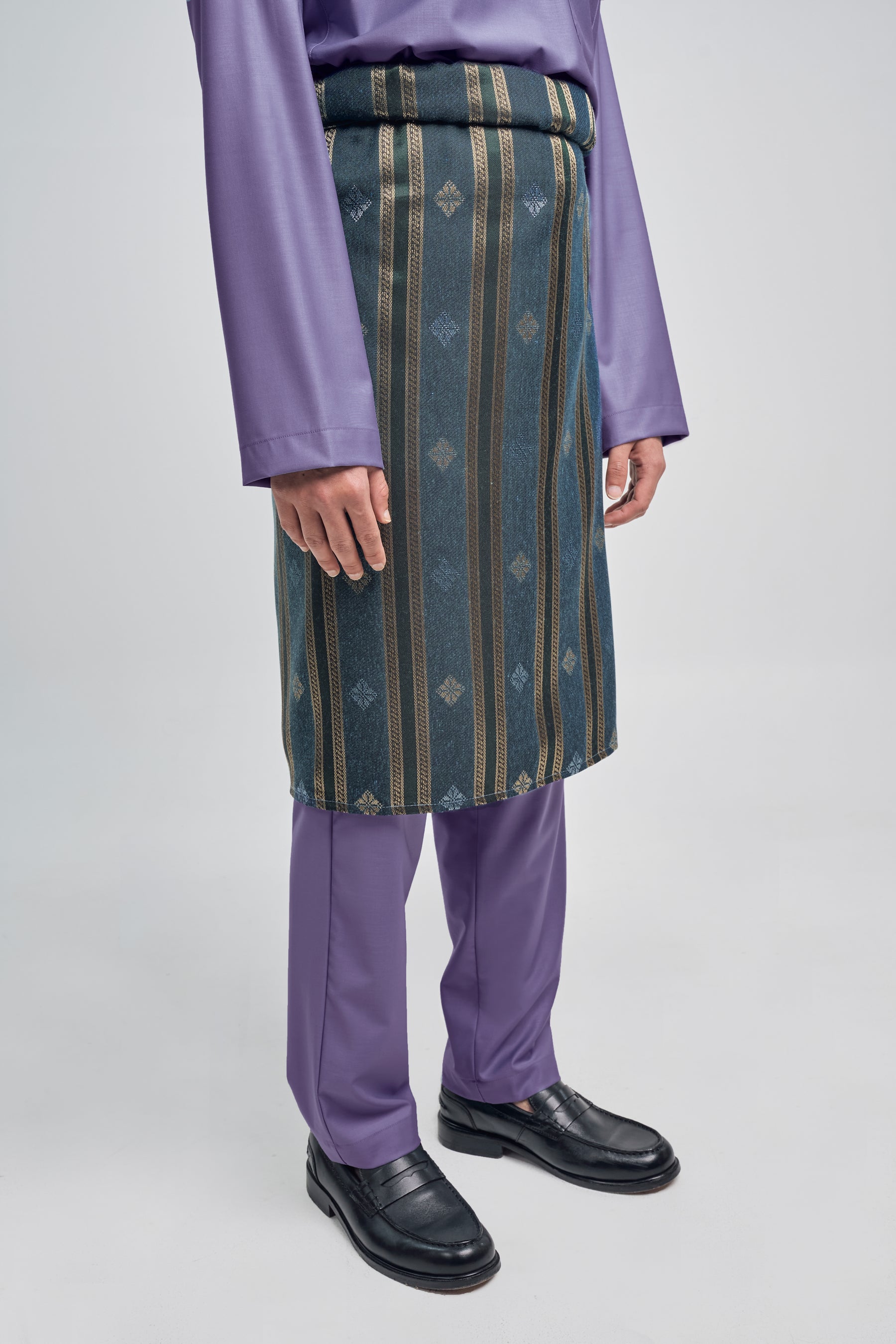 Patawali Classic Fit Baju Melayu Cekak Musang - Purple Yam