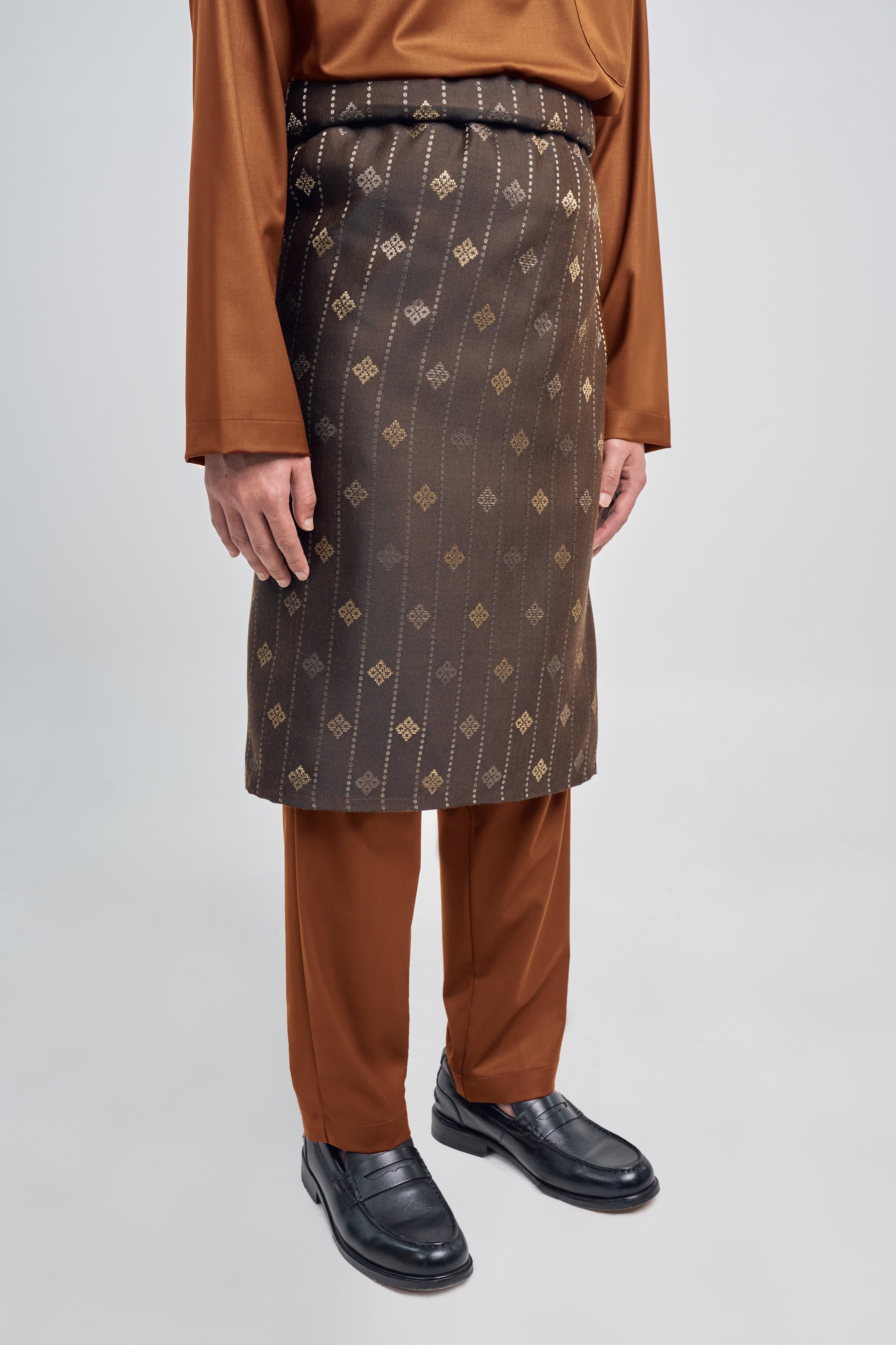 Patawali Classic Fit Baju Melayu Cekak Musang - Apricot