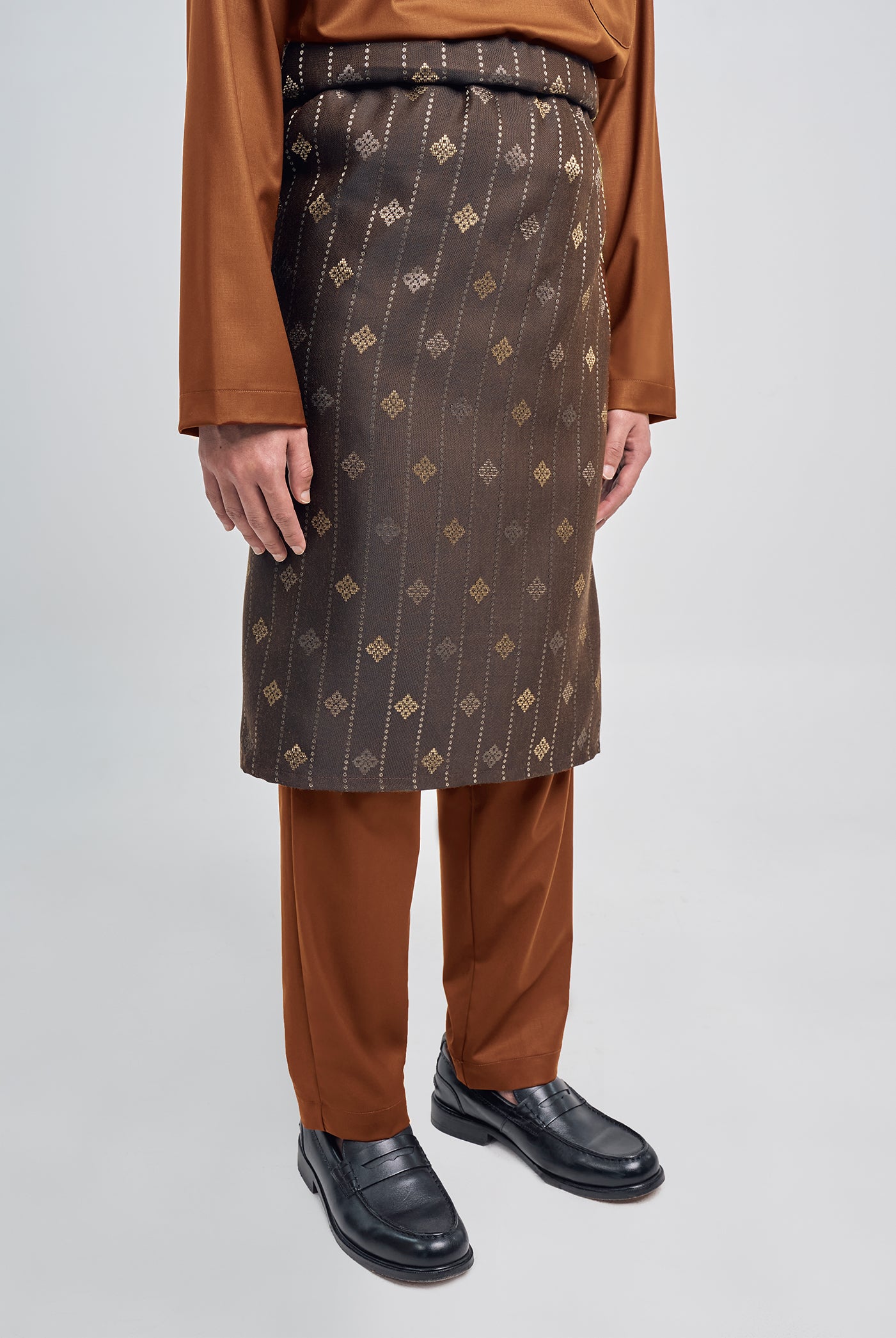 Patawali Classic Fit Baju Melayu Cekak Musang - Apricot