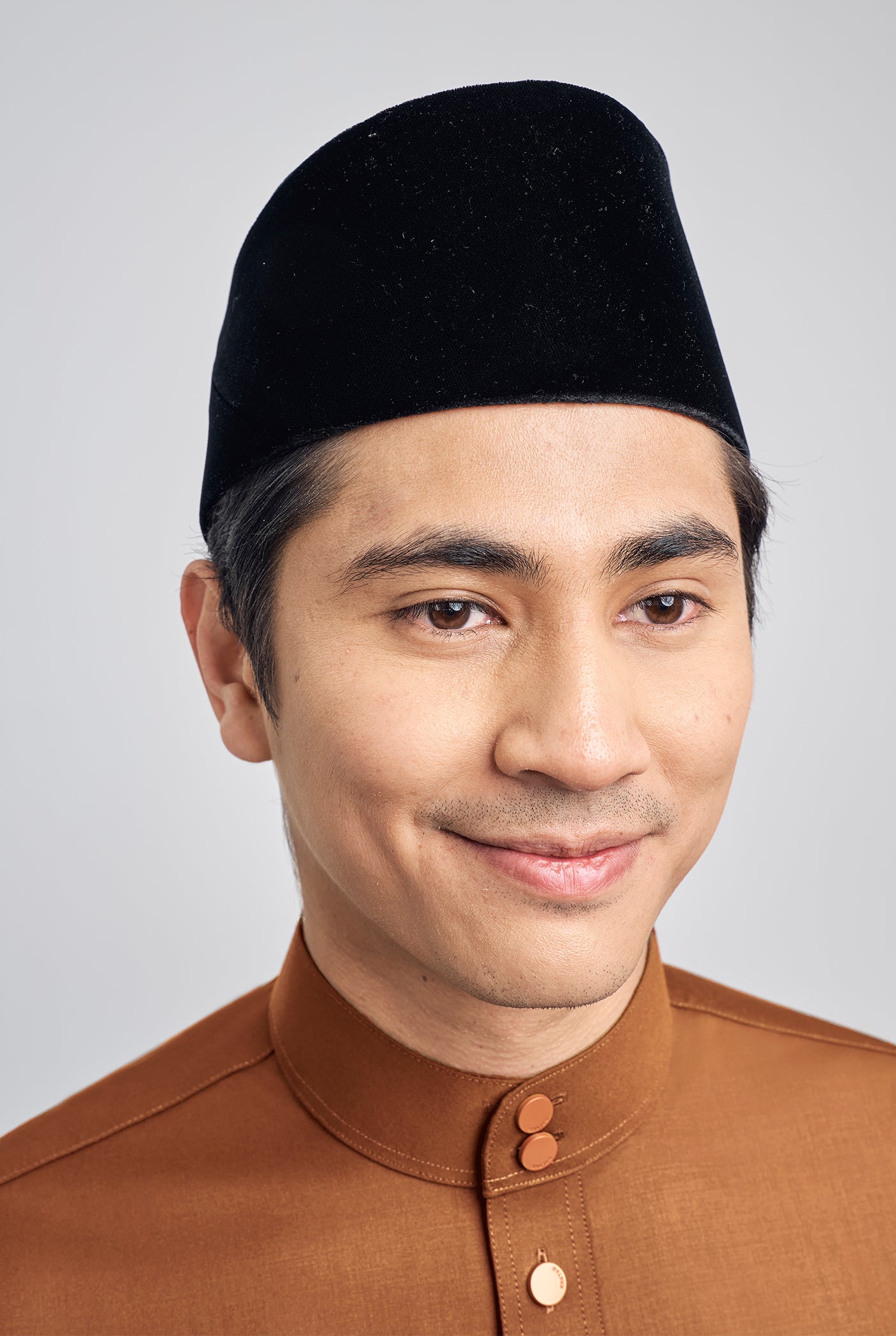 Patawali Classic Fit Baju Melayu Cekak Musang - Apricot