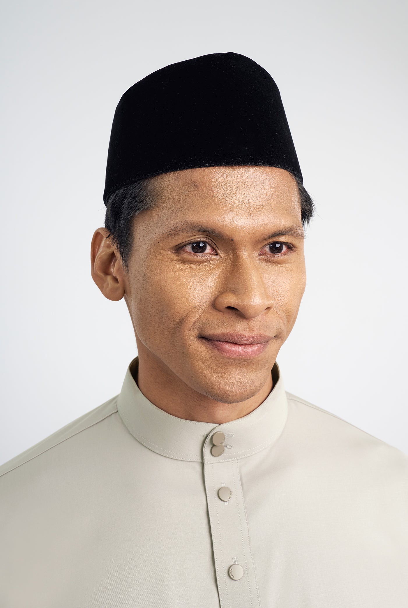 Patawali Classic Fit Baju Melayu Cekak Musang - Light Taupe