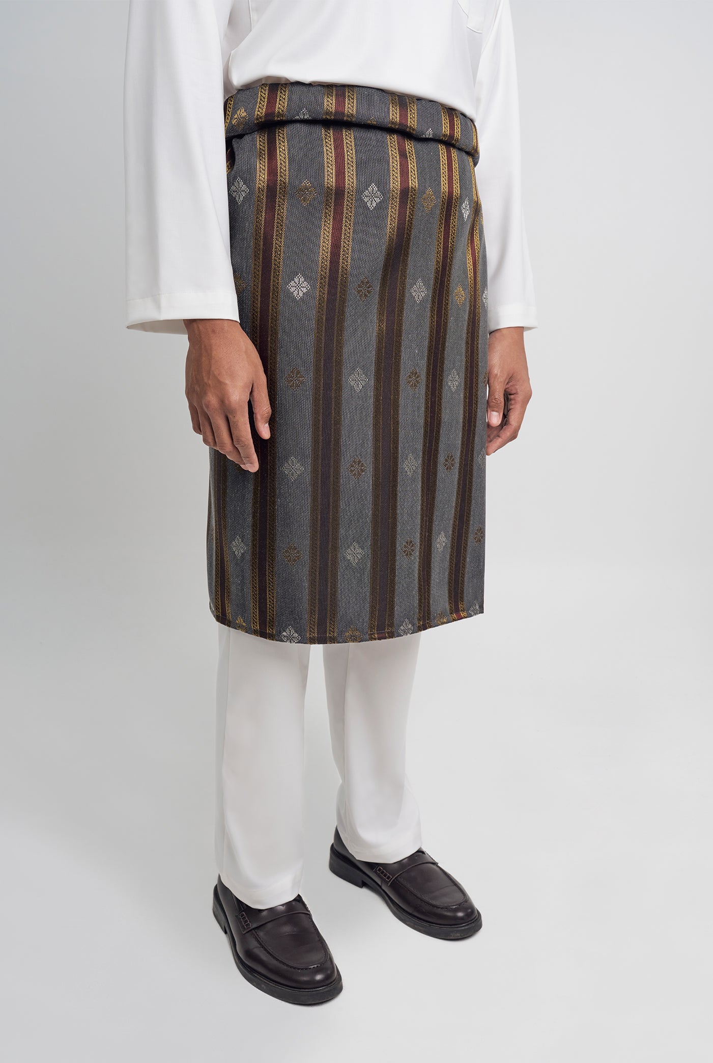 Patawali Classic Fit Baju Melayu Cekak Musang - Antique White