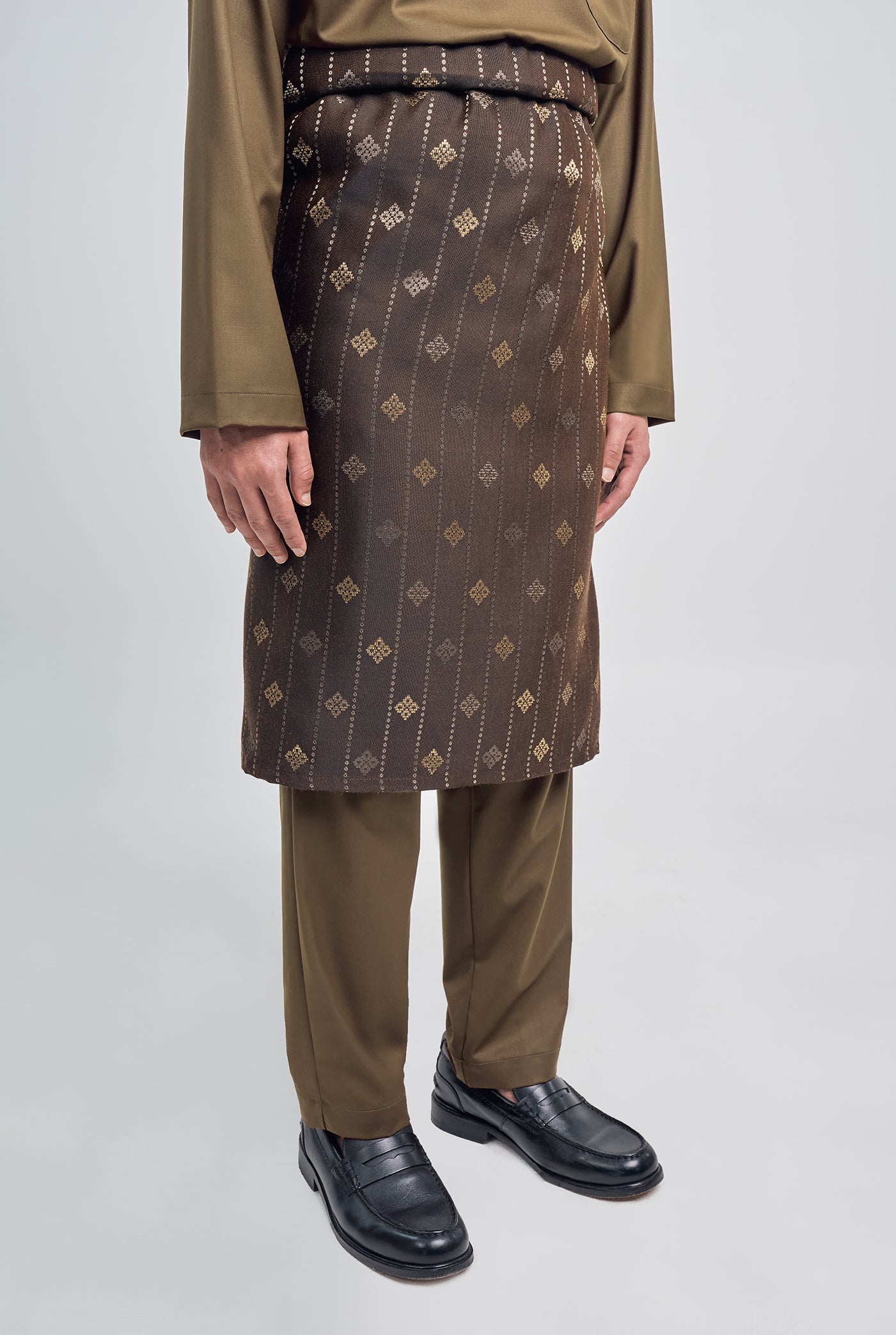 Patawali Classic Fit Baju Melayu Cekak Musang - Hazel Brown