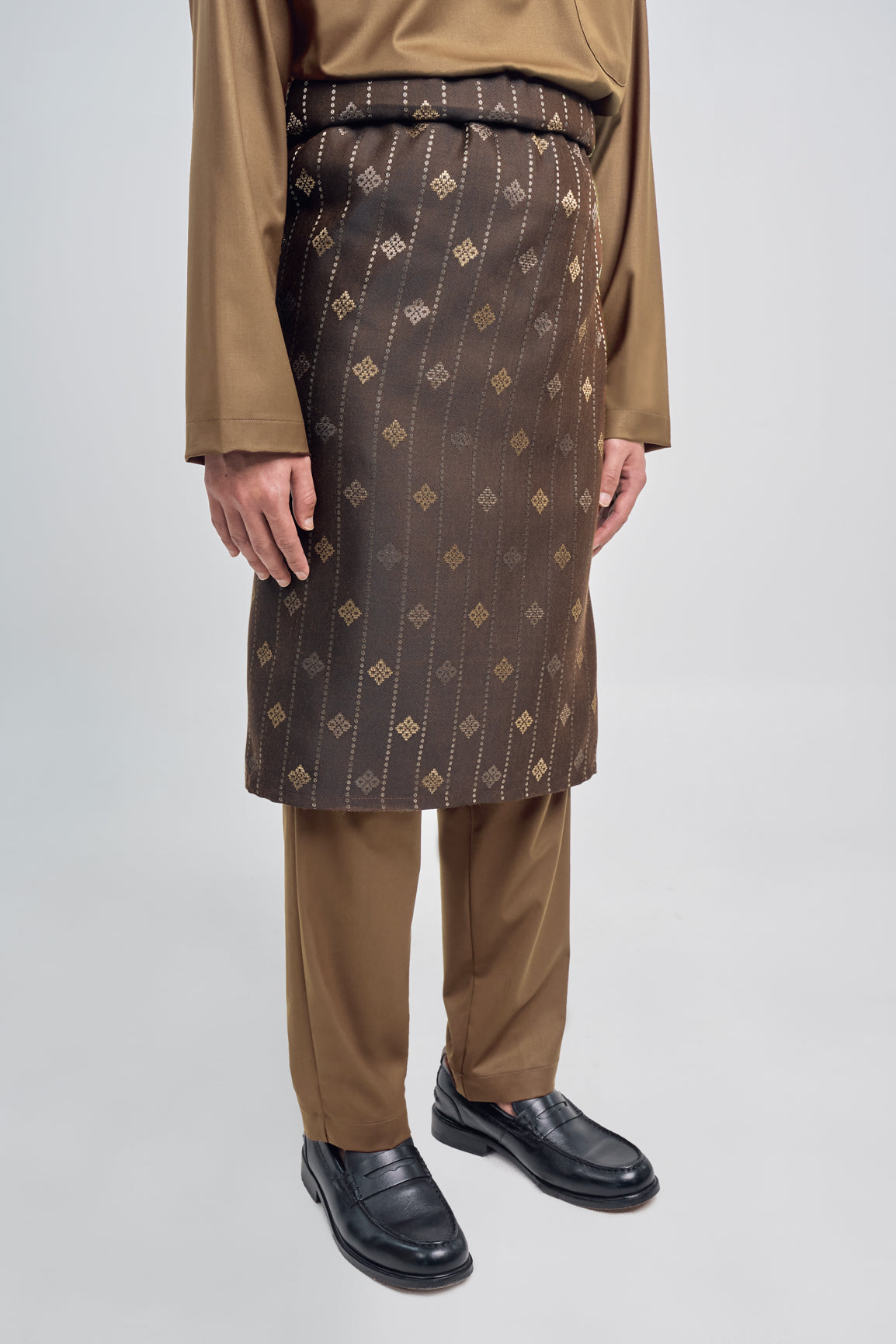 Patawali Classic Fit Baju Melayu Cekak Musang - Hazel Brown