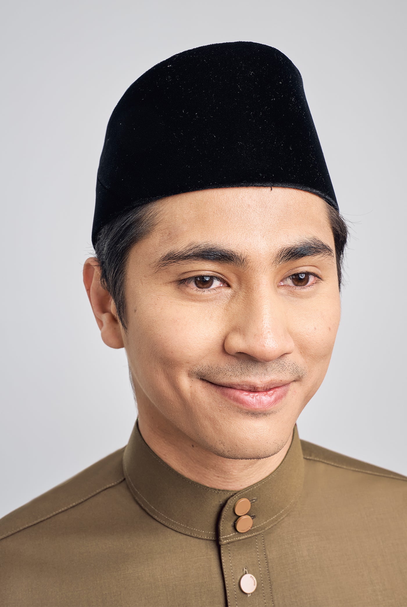 Patawali Classic Fit Baju Melayu Cekak Musang - Hazel Brown