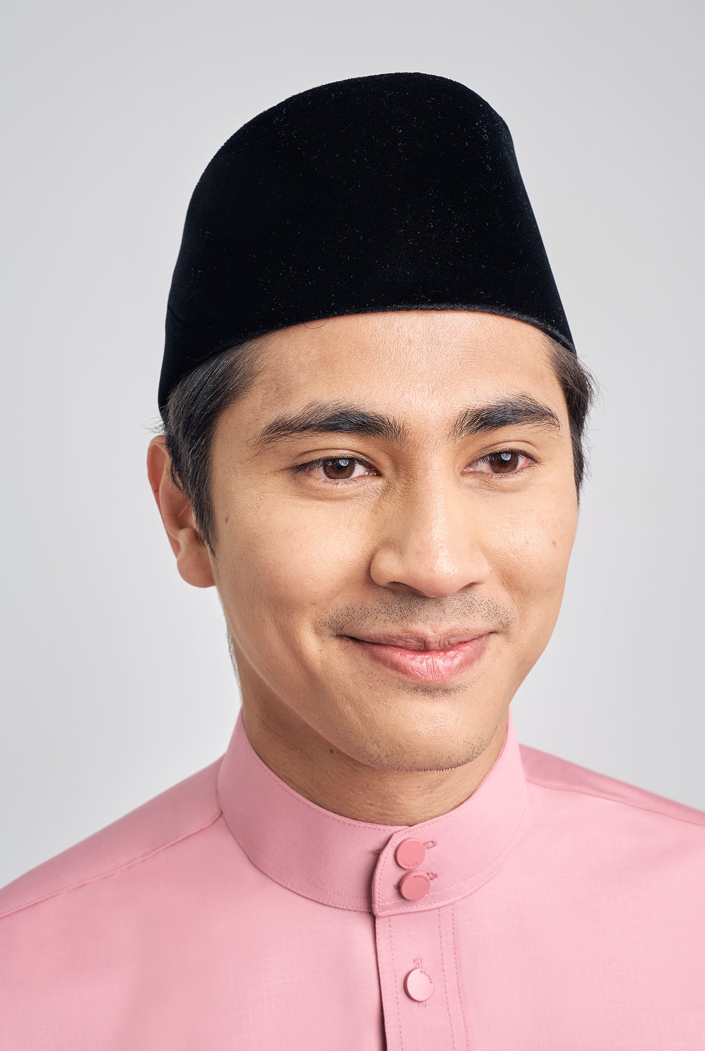 Patawali Classic Fit Baju Melayu Cekak Musang - Dusty Pink