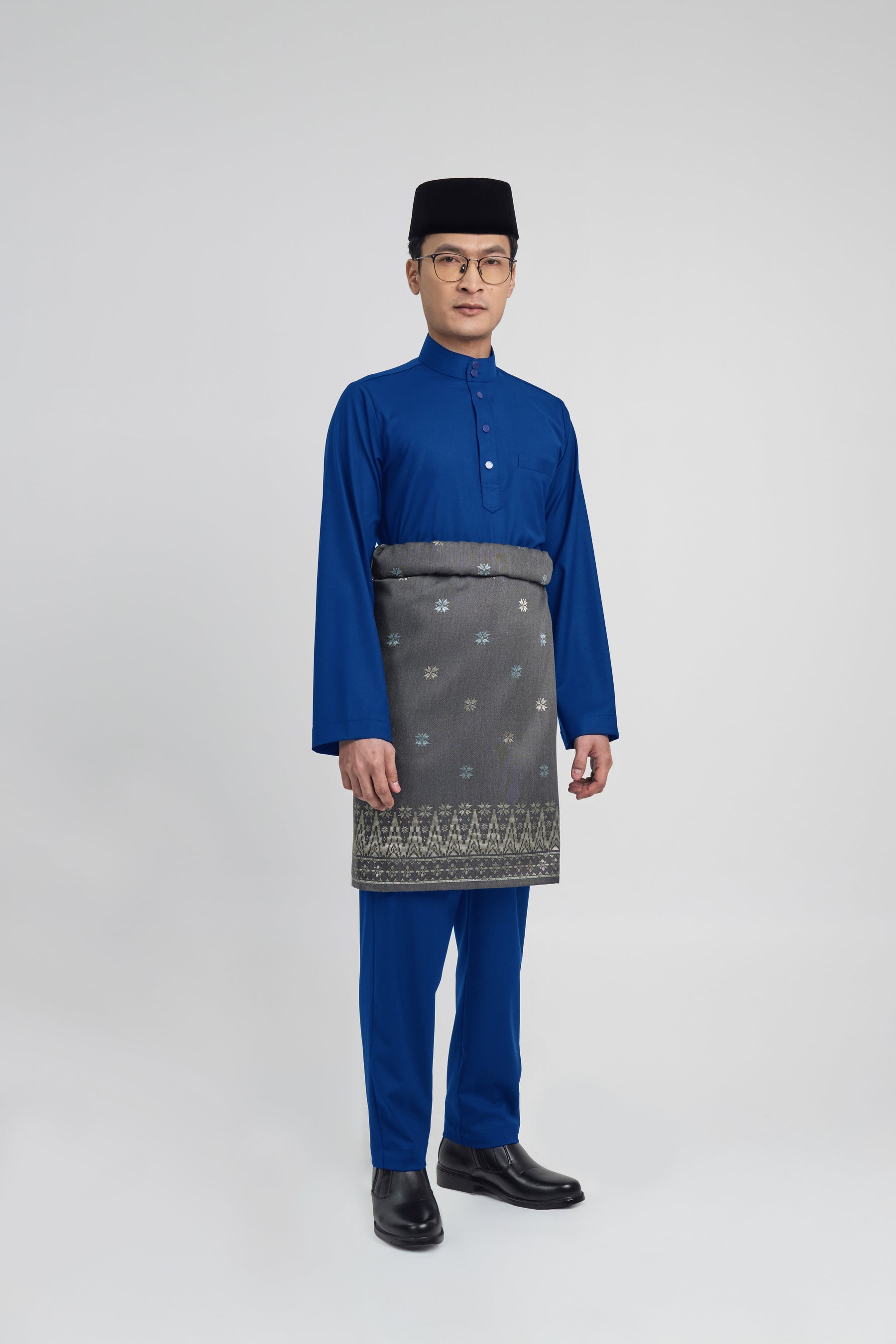 Patawali Modern Fit Baju Melayu Cekak Musang - Royal Blue
