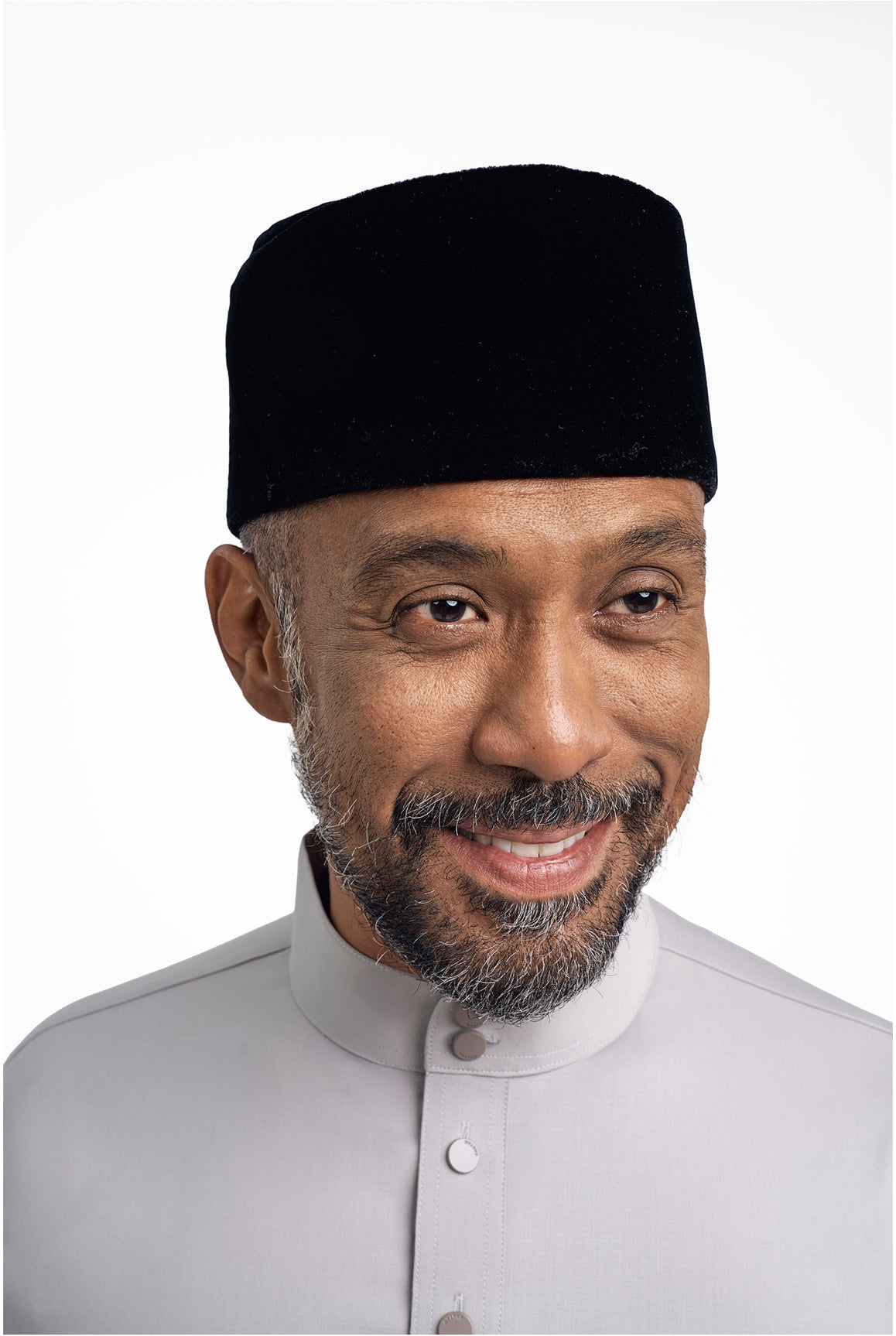 Patawali Modern Fit Baju Melayu Cekak Musang - Ash Grey